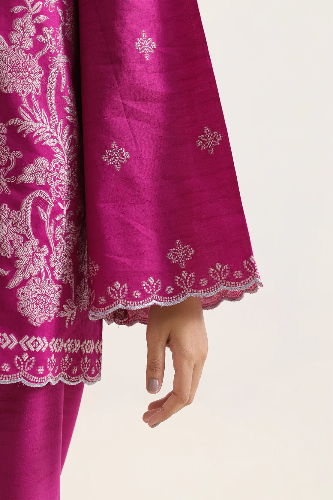 Cotton Jacquard Stitched 2 Piece (Shirt/Trouser) - Image 4