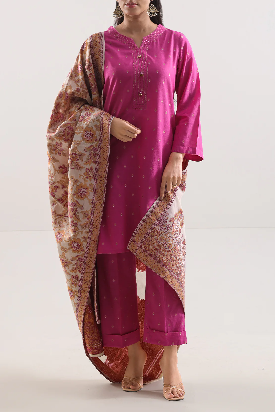 Cotton Jacquard Stitched 3 Piece - Image 3