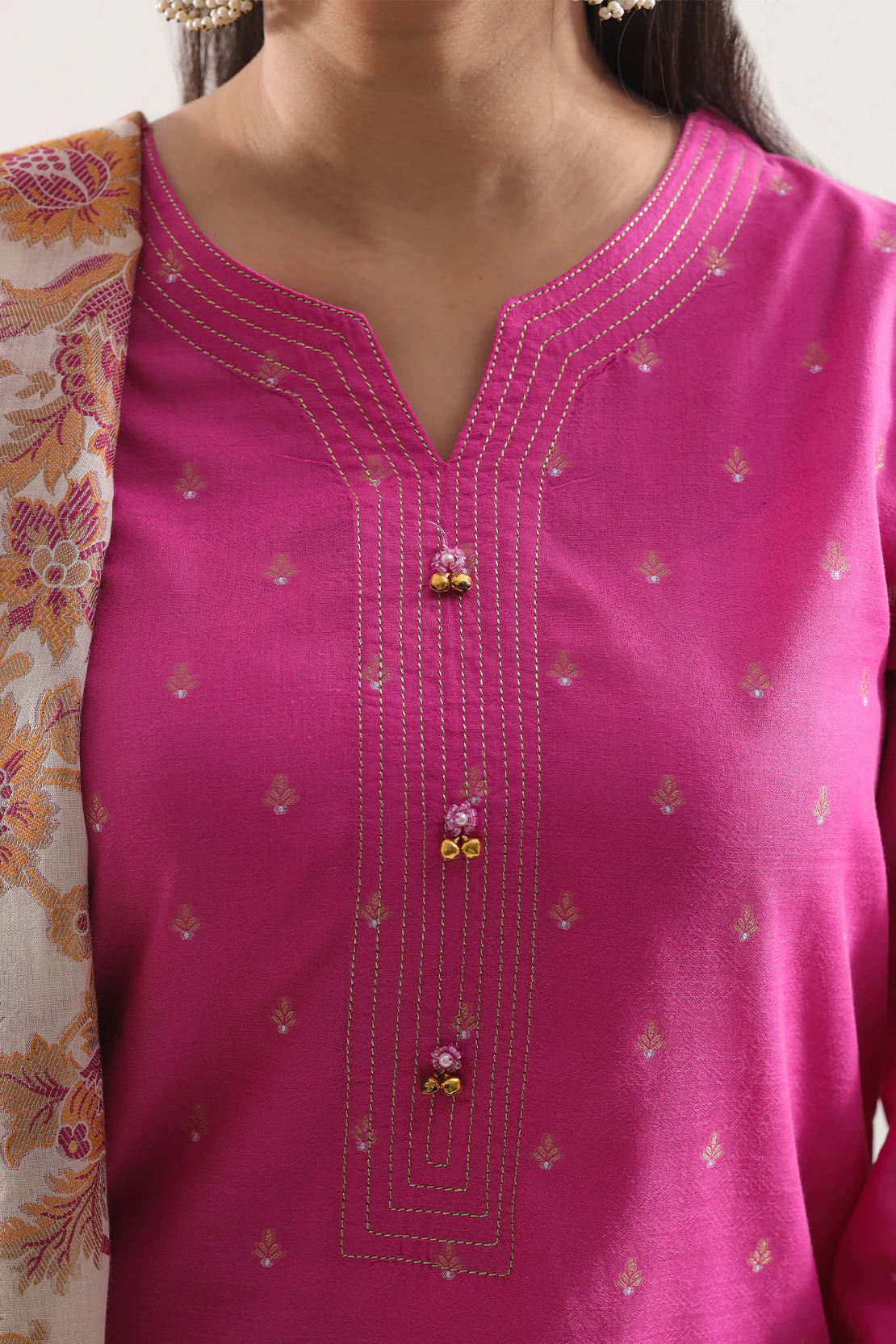 Cotton Jacquard Stitched 3 Piece - Image 4