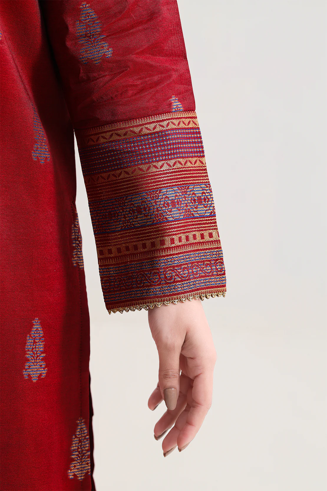 Cotton Jacquard Stitched 3 Piece - Image 4