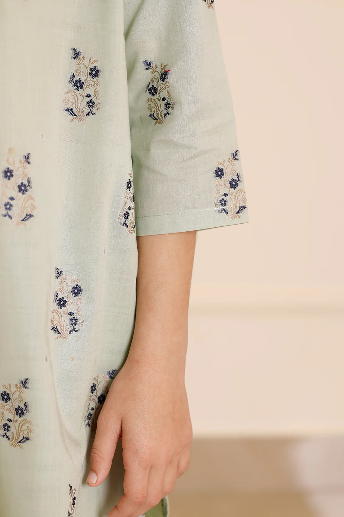 Cotton Jacquard Stitched Shirt/trouser For Kids - Image 7