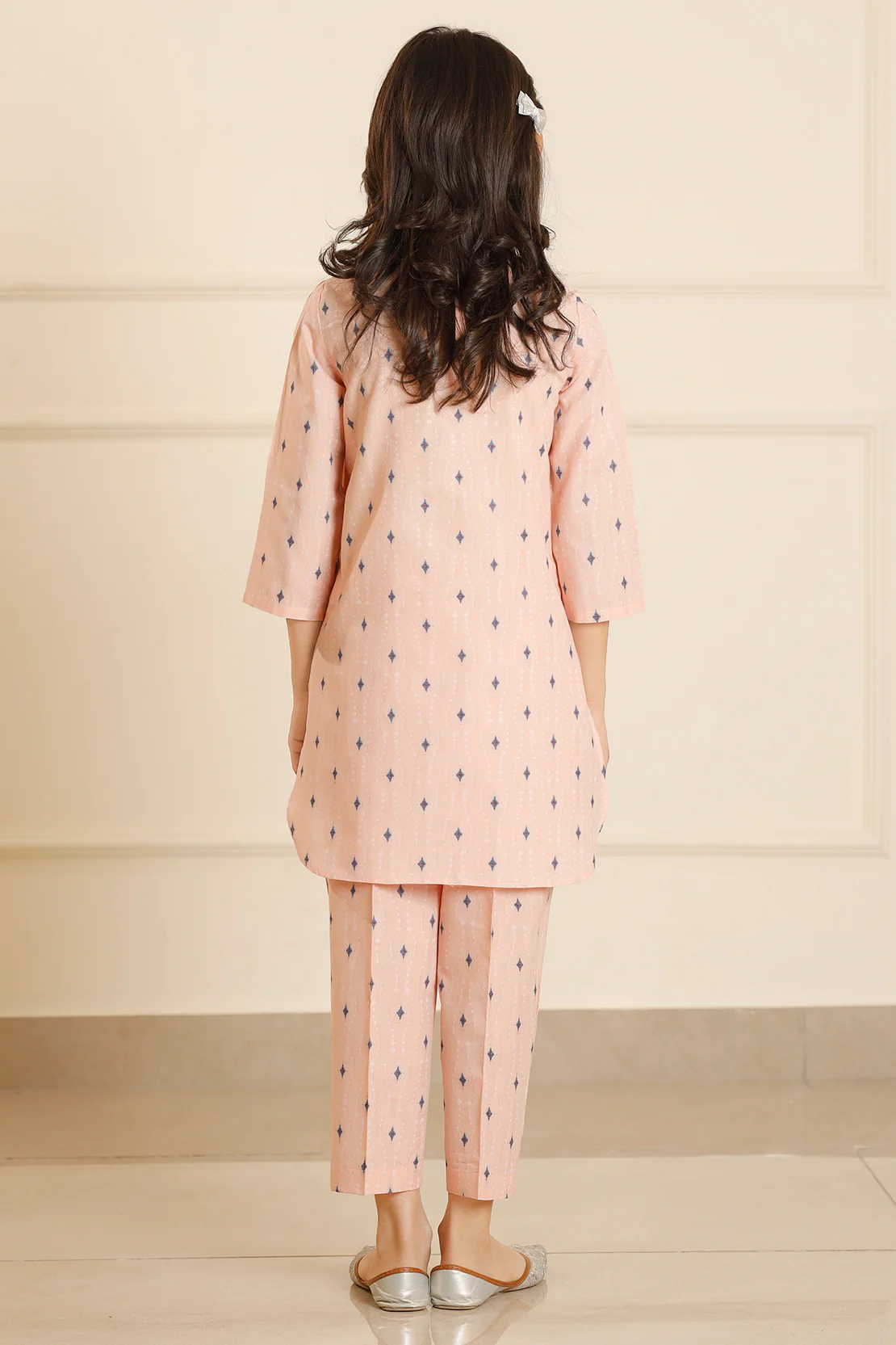 Cotton Jacquard Stitched Shirt/trouser For Kids - Image 4