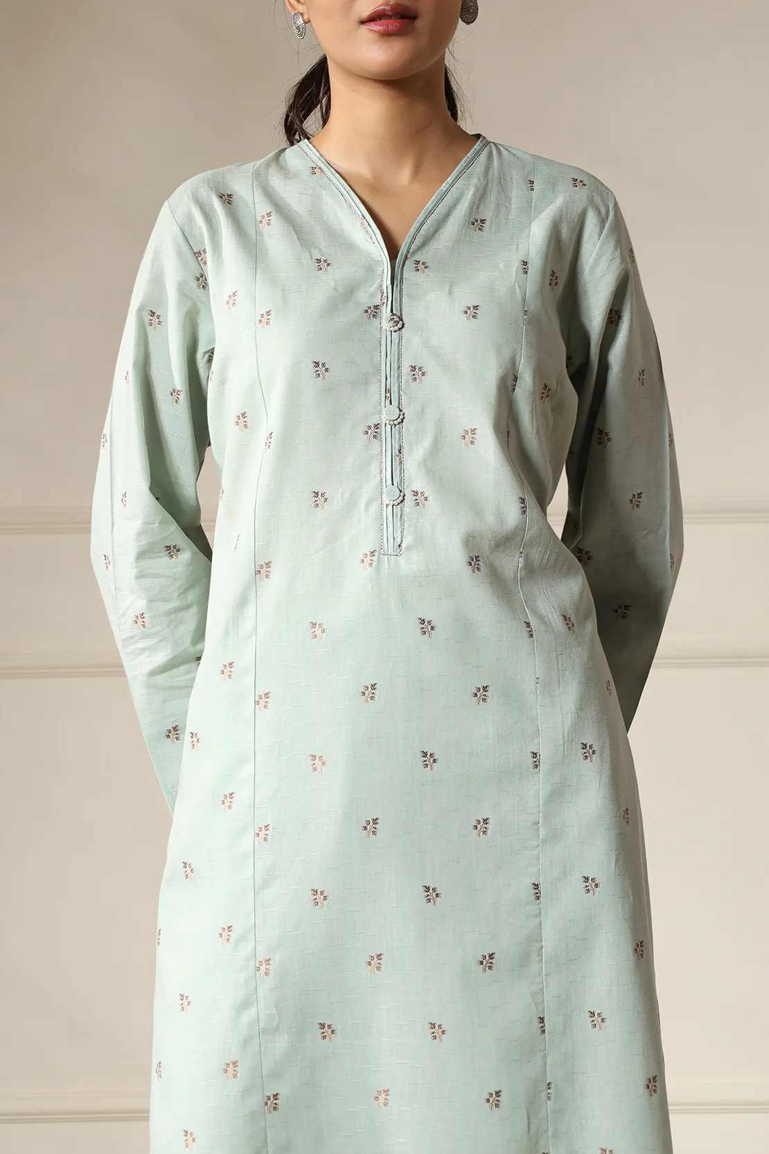 Cotton Jacquard Stitched Shirt - Image 4