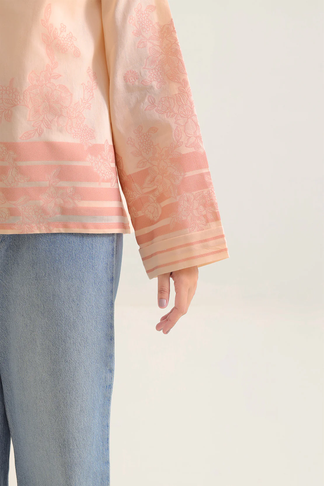 Cotton Jacquard Stitched Shirt - Image 4