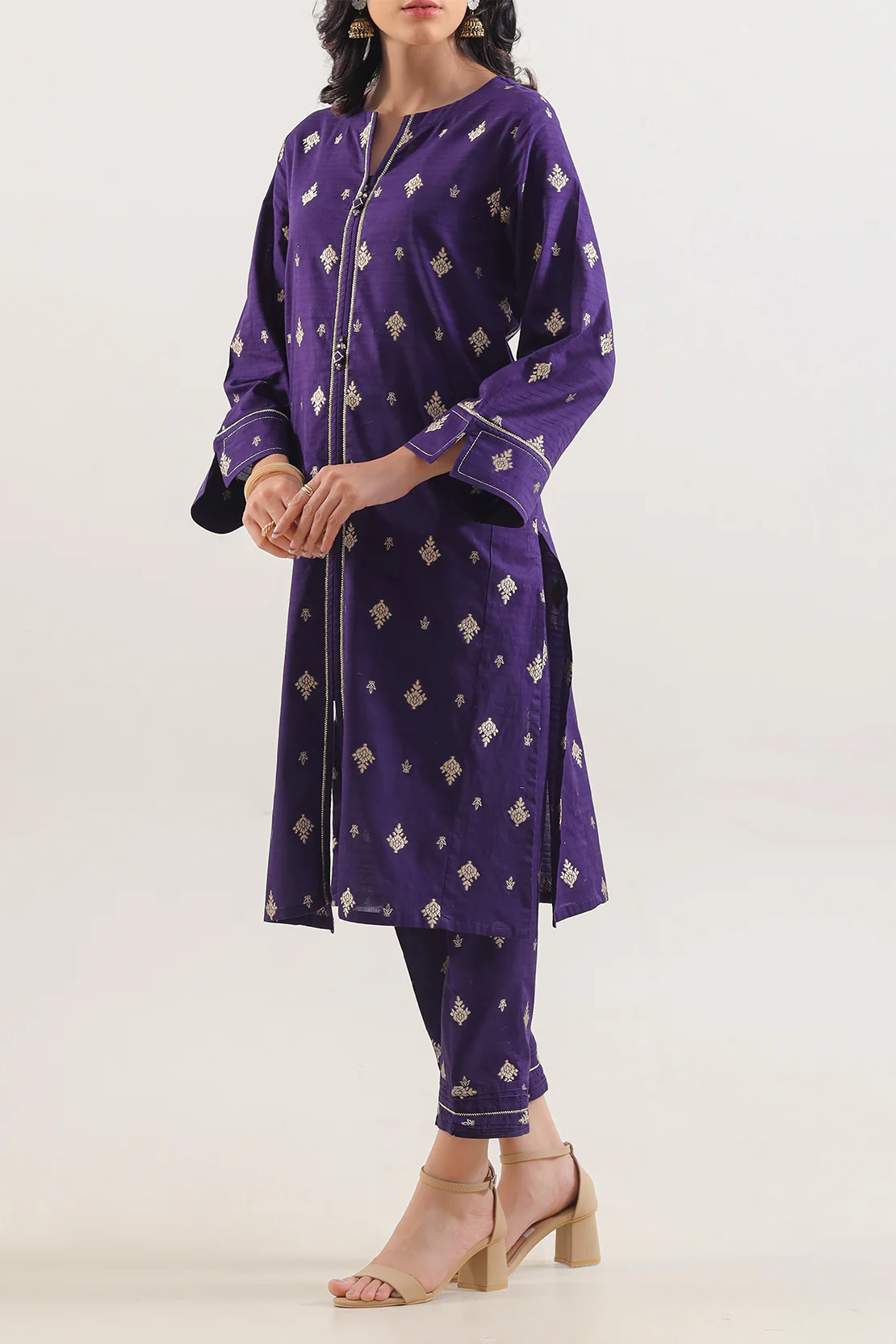 Cotton Jacquard Stitched Shirt - Image 3