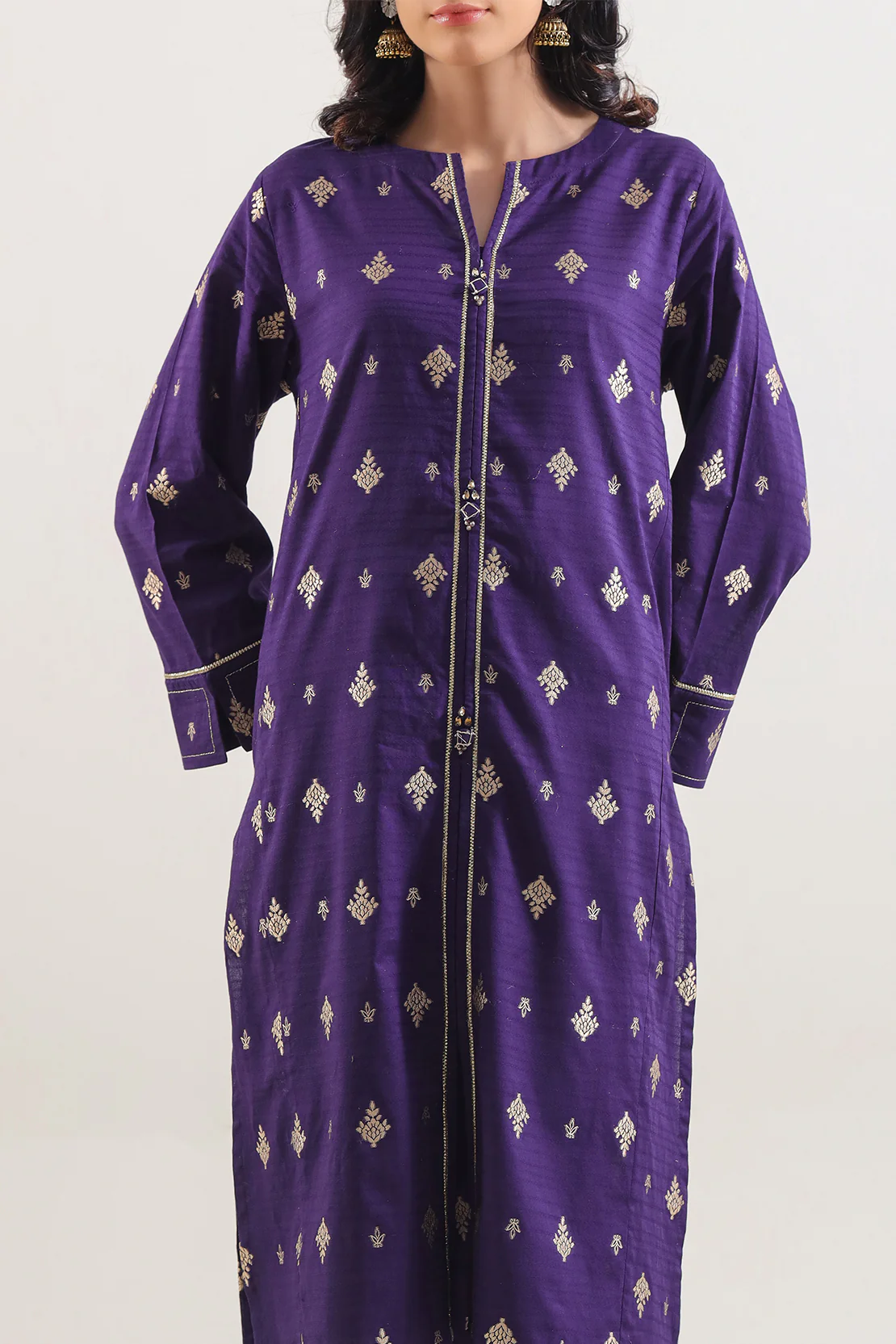 Cotton Jacquard Stitched Shirt - Image 4