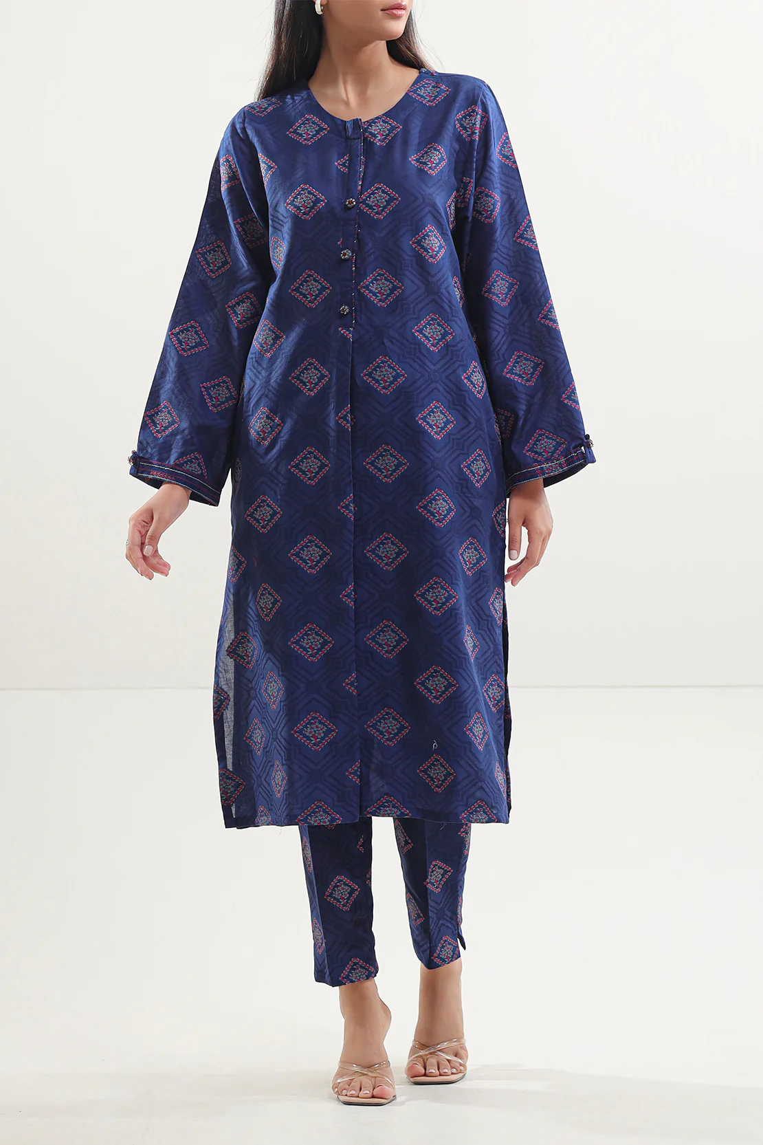 Cotton Jacquard Stitched Shirt