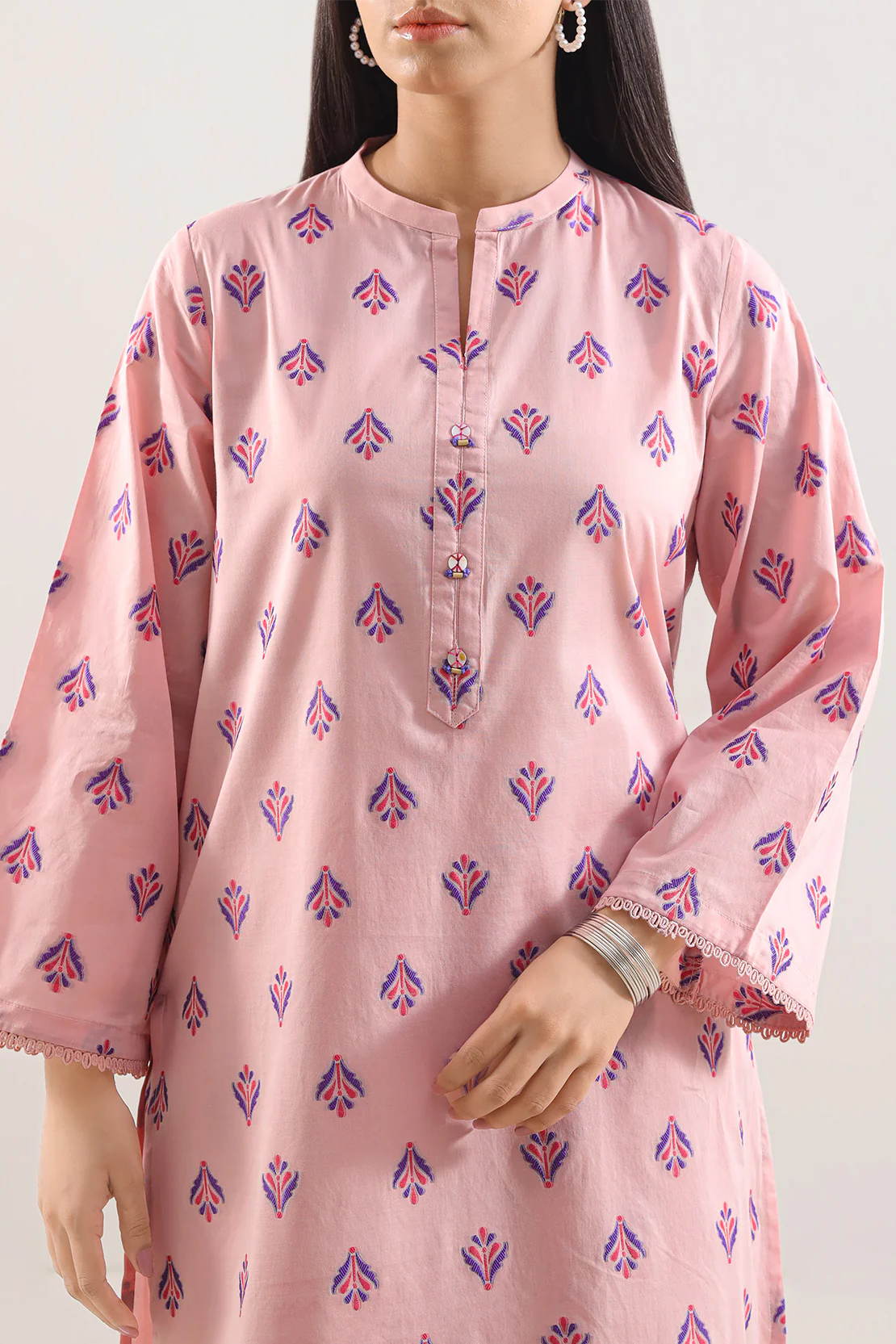 Cotton Jacquard Stitched Shirt - Image 2