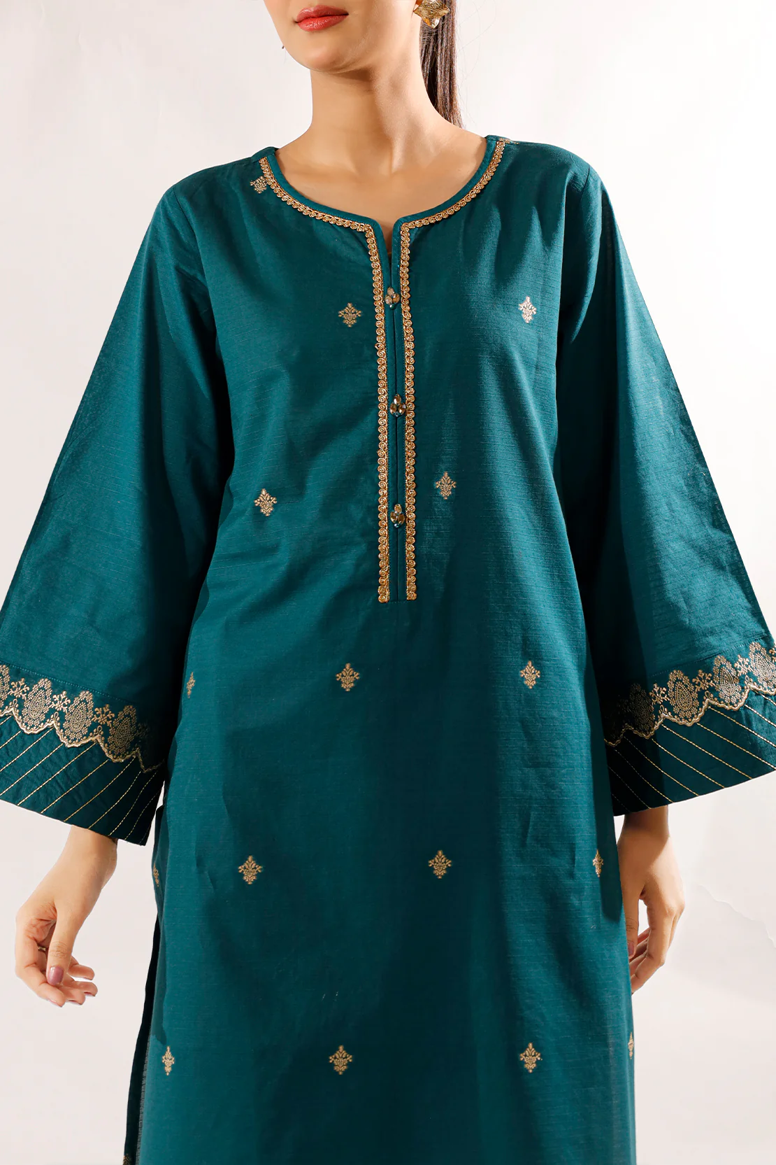Cotton Jacquard Stitched Shirt - Image 3