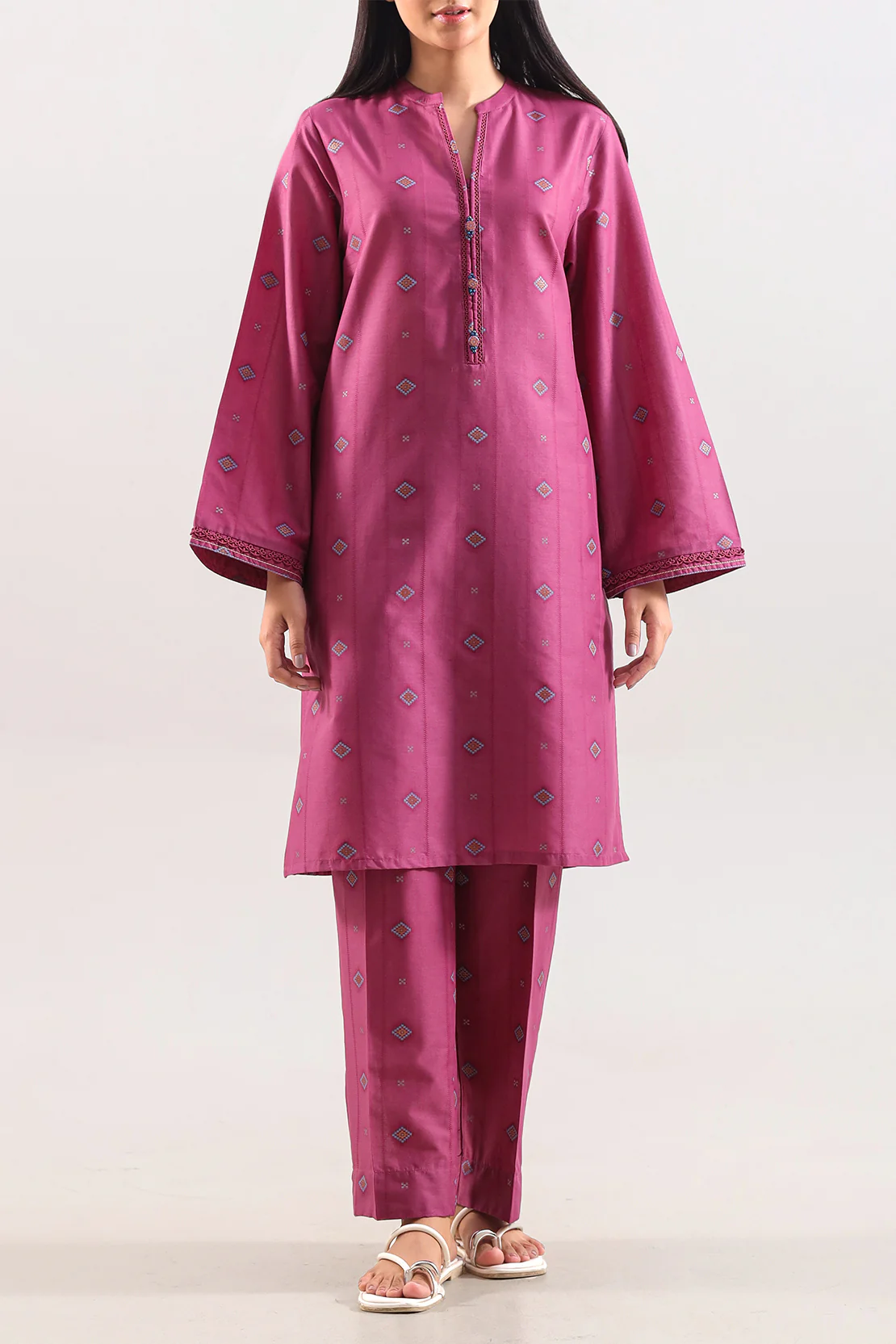 Cotton Jacquard Stitched Shirt