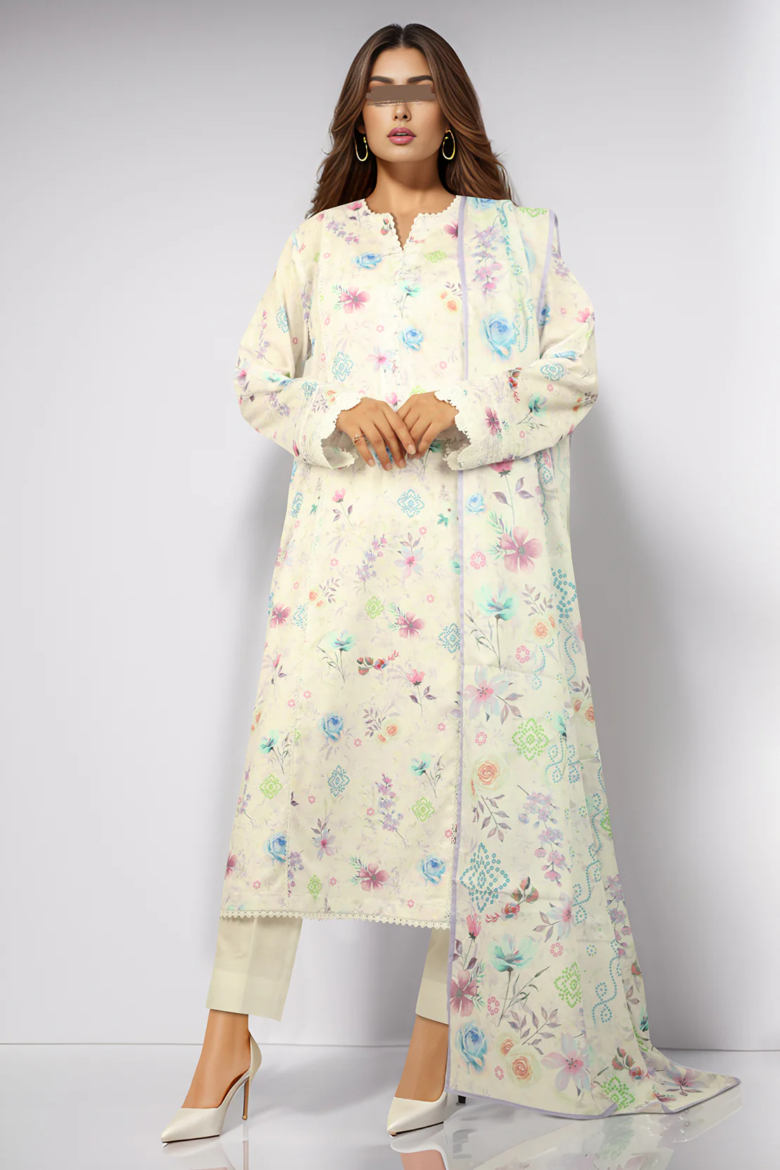 Cotton Jacquard Stitched/Unstitched 3 Piece - Image 6
