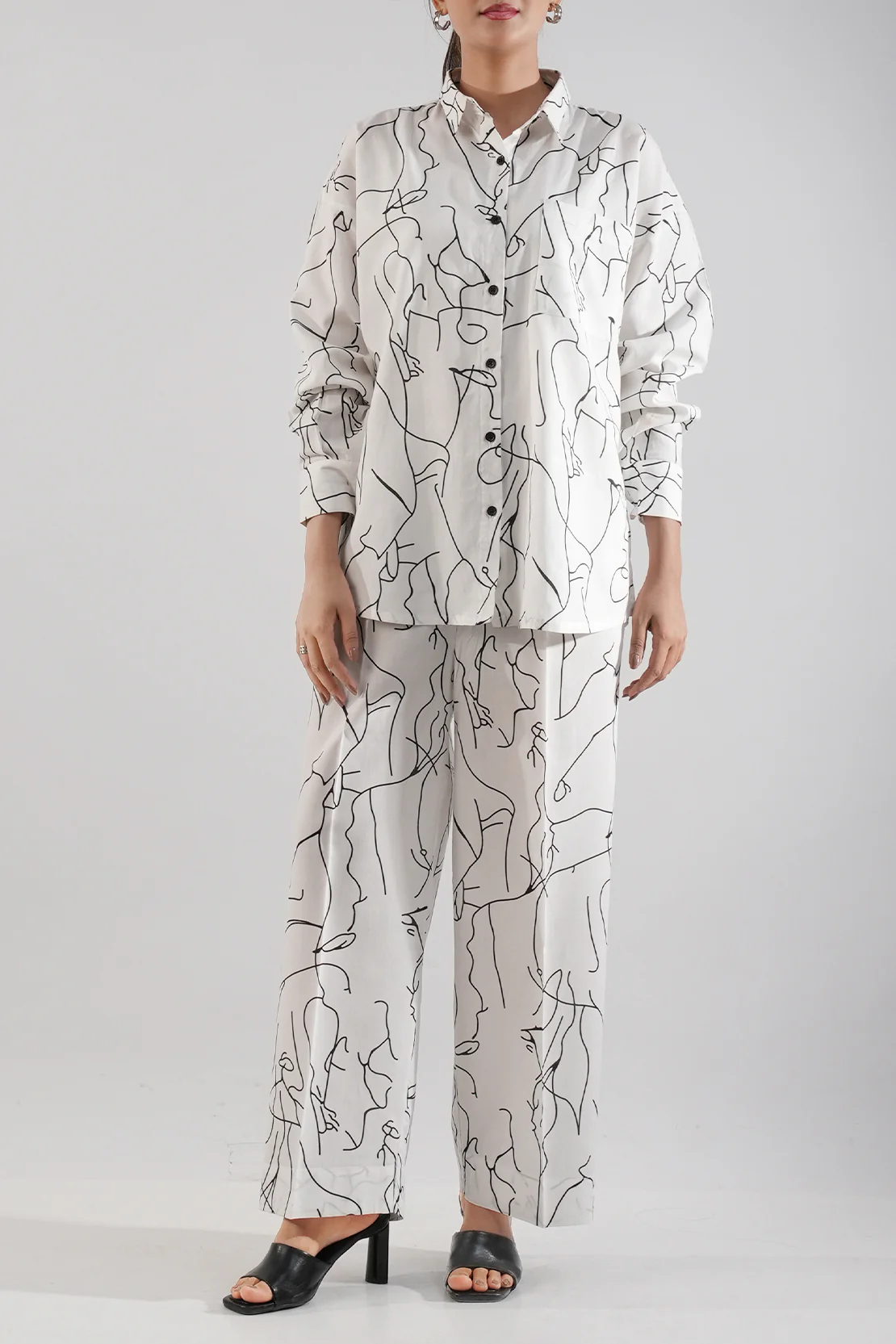 Soft Jacquard Viscose Stitched Shirt