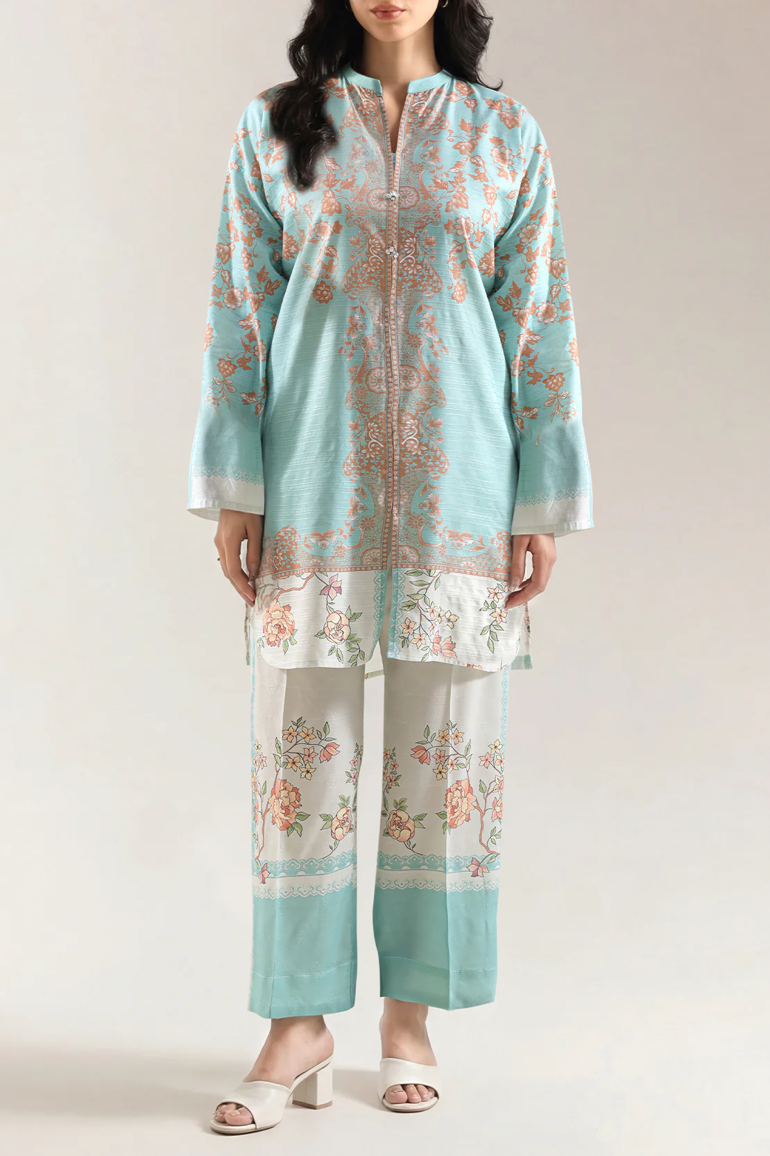 Soft Cotton Jacquard Stitched Shirt