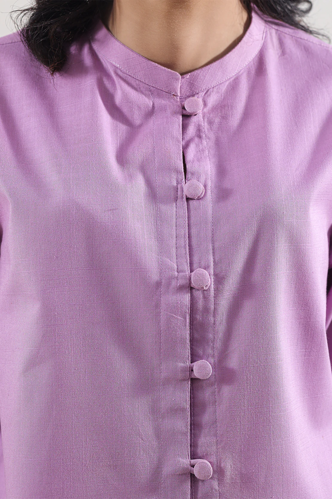 Cross Hatch Solid Emb Stitched Shirt - Image 5