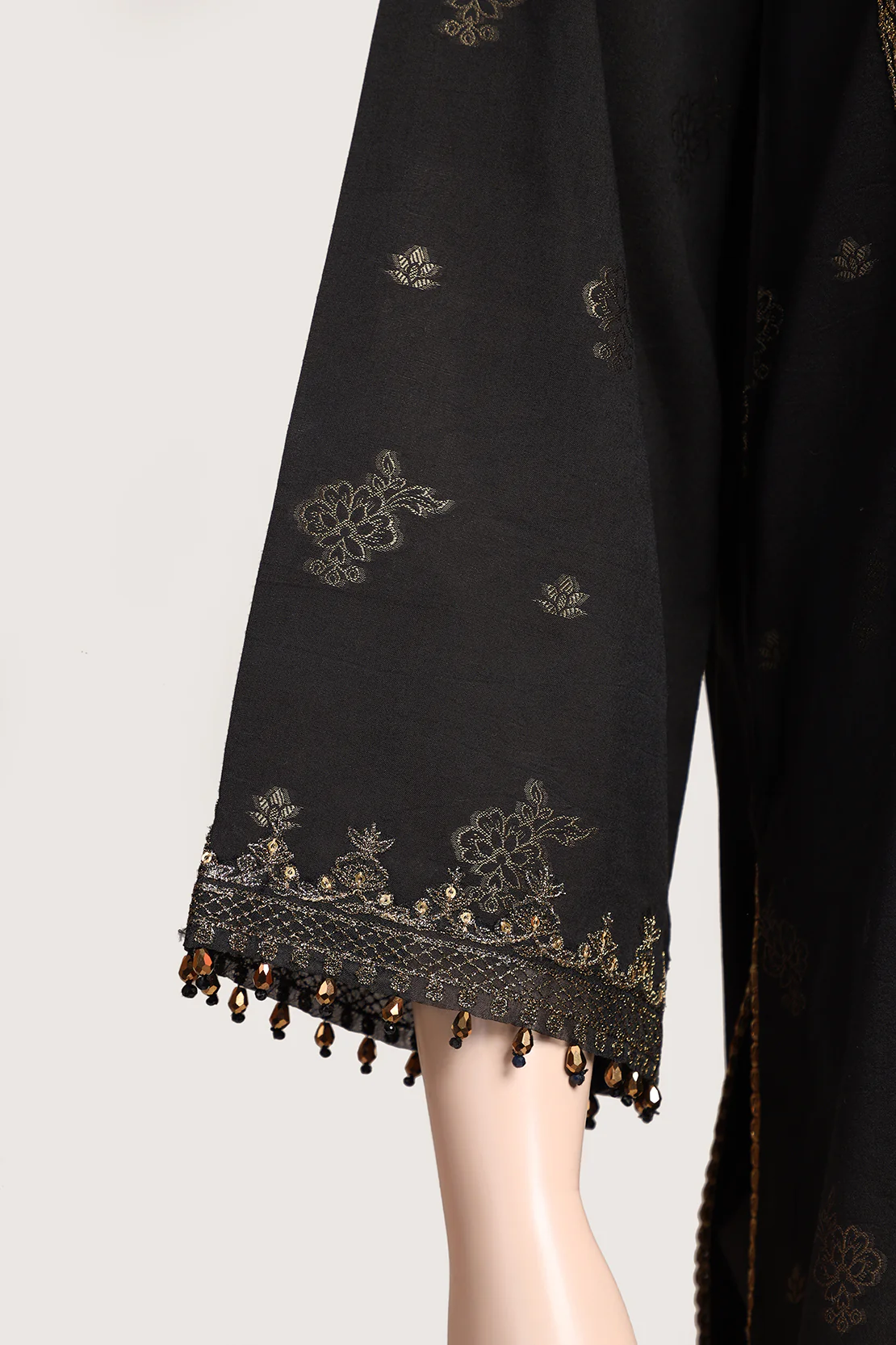 Unstitched Embroidered Cotton Jacquard 3 Piece - Image 4