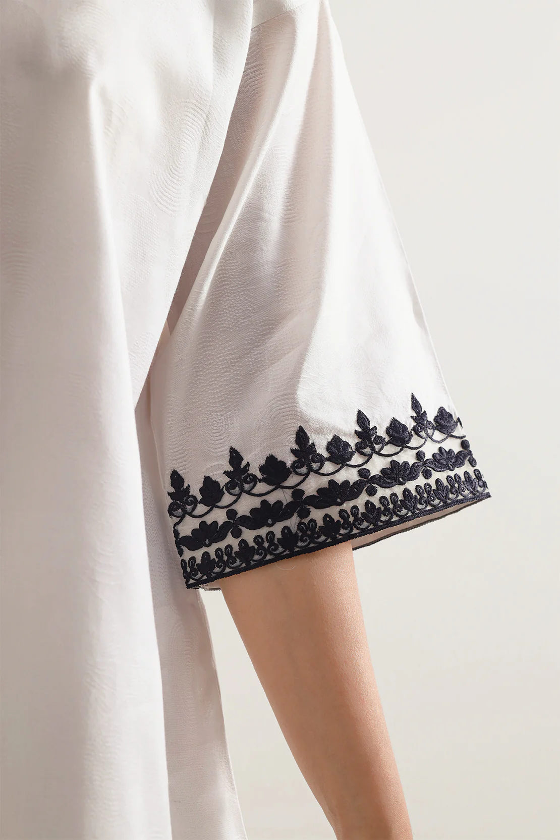 Embroidered Cotton Jacquard Stitched 2 Piece (Shirt/Trouser) - Image 4