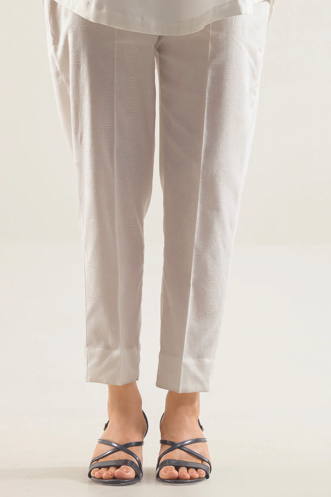 Embroidered Cotton Jacquard Stitched 2 Piece (Shirt/Trouser) - Image 5