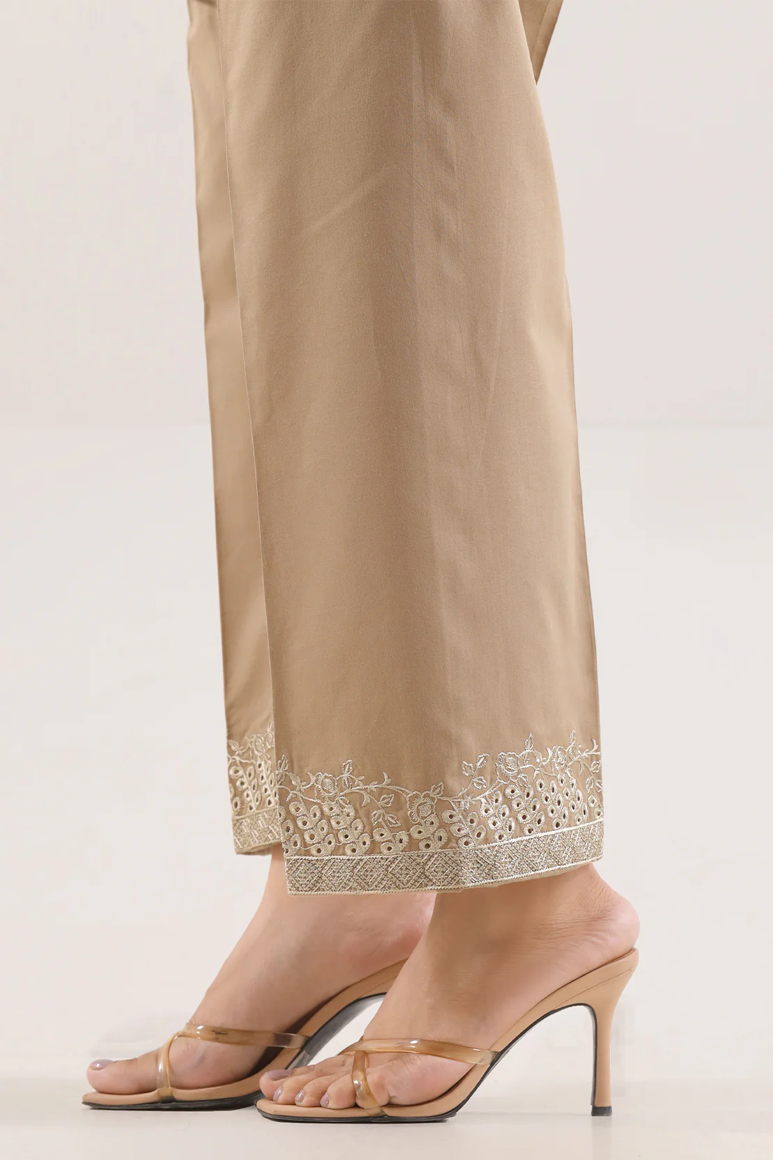 Embroidered Cotton Pant - Image 3