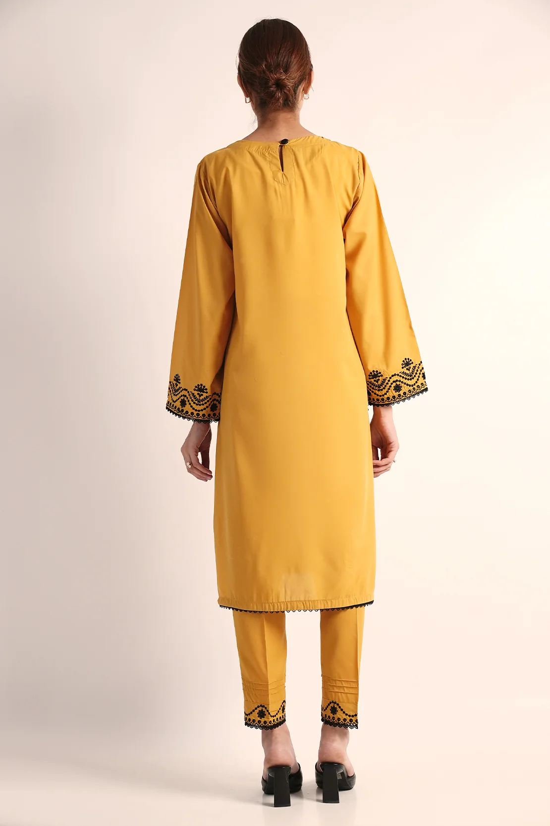 Embroidered Easy Care Weave Stitched 2 Piece (Shirt/Trouser) - Image 6