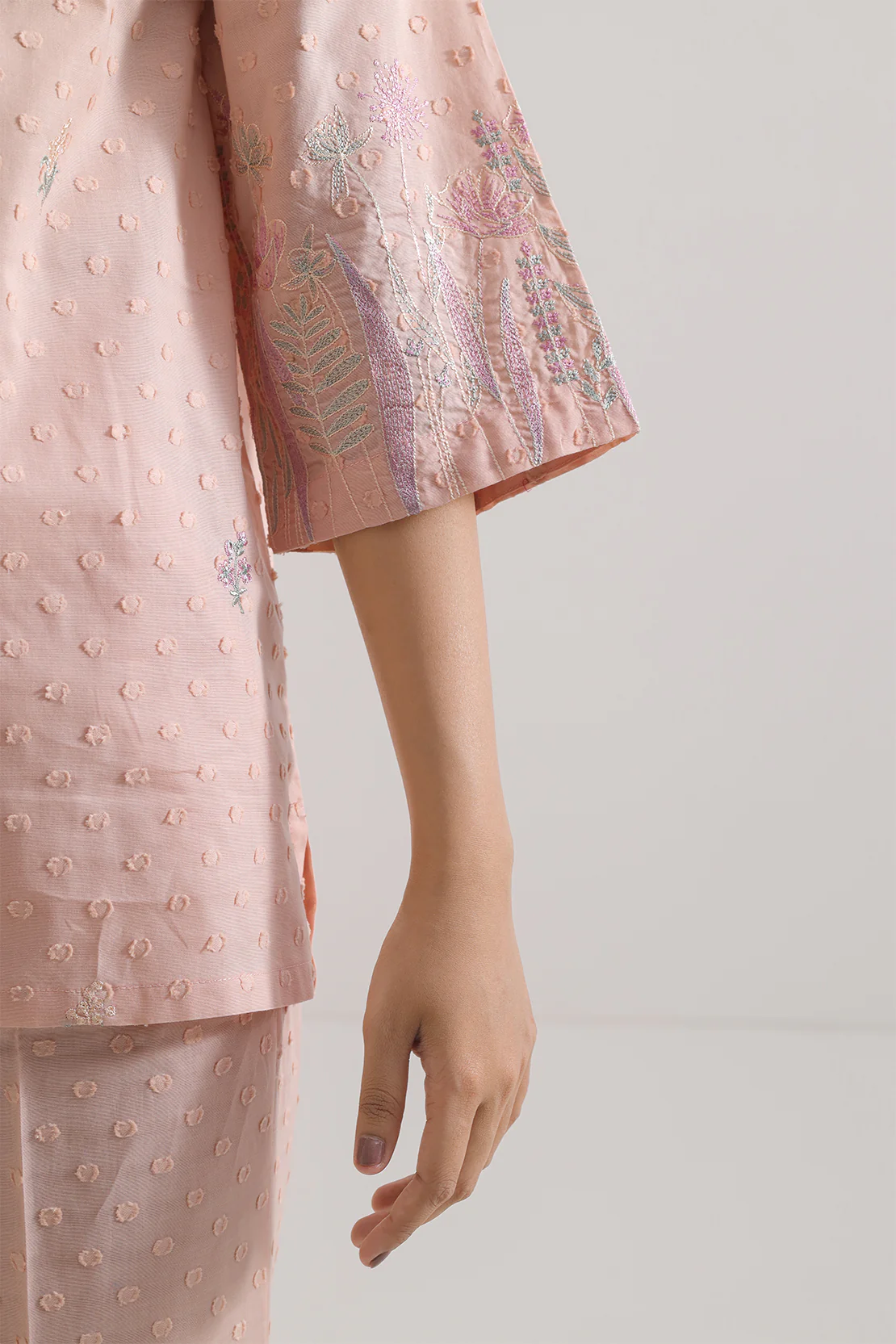 Embroidered Reverse Jacquard Stitched Shirt - Image 4
