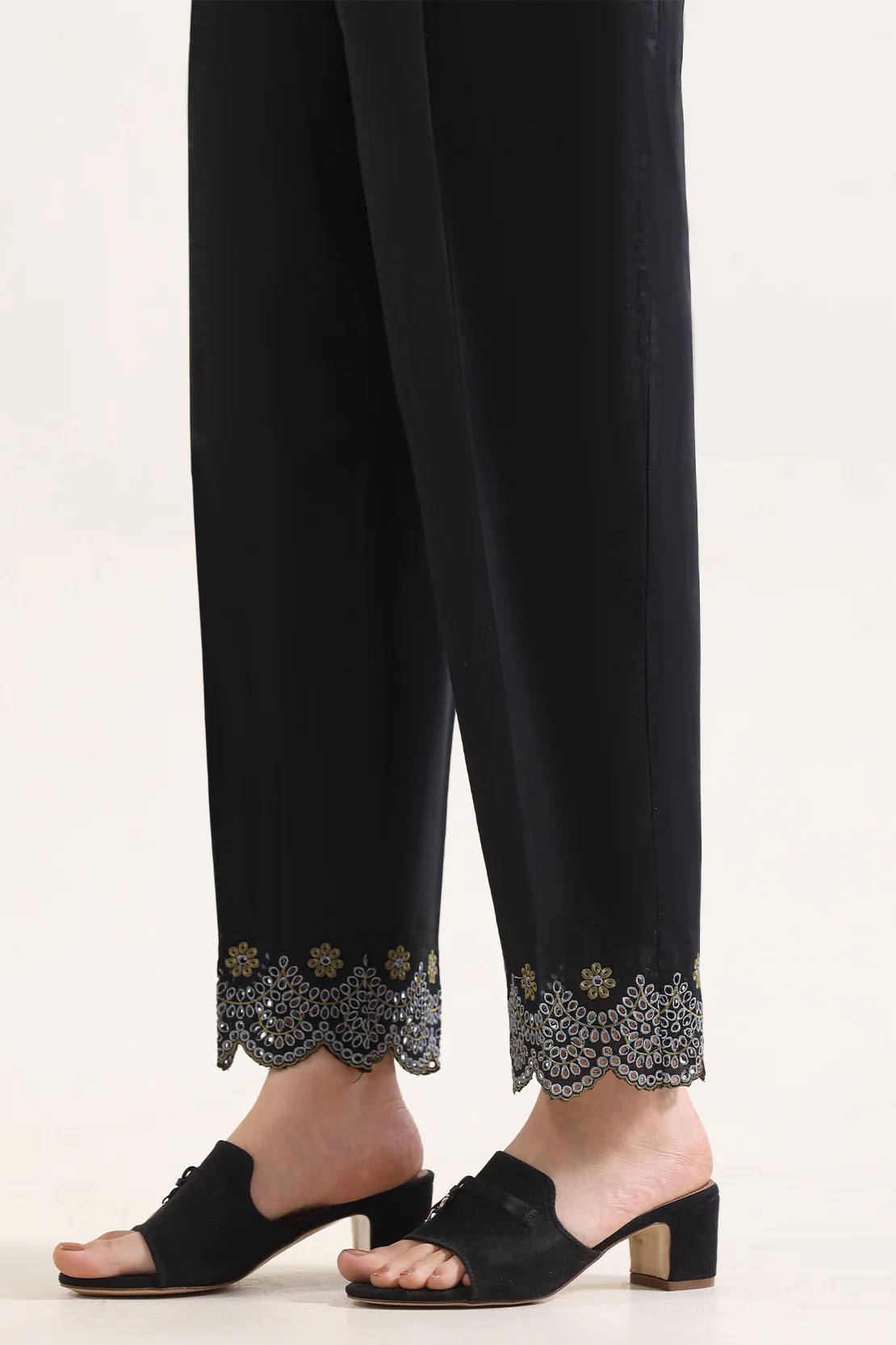 Embroidery Cotton Pant - Image 2