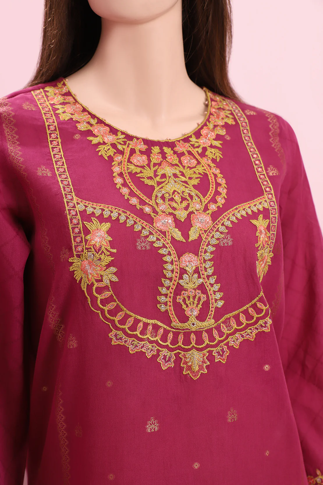 Unstitched Jacquard Cotton 3 Piece - Image 3
