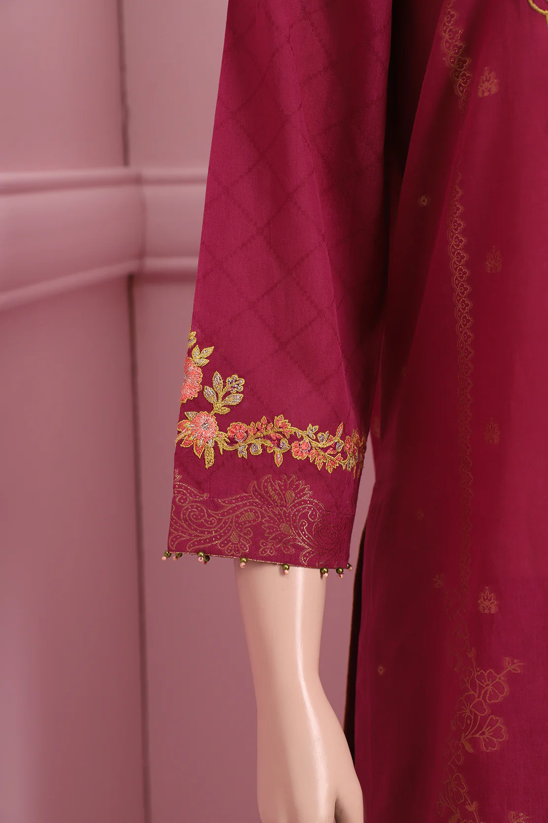 Unstitched Jacquard Cotton 3 Piece - Image 4