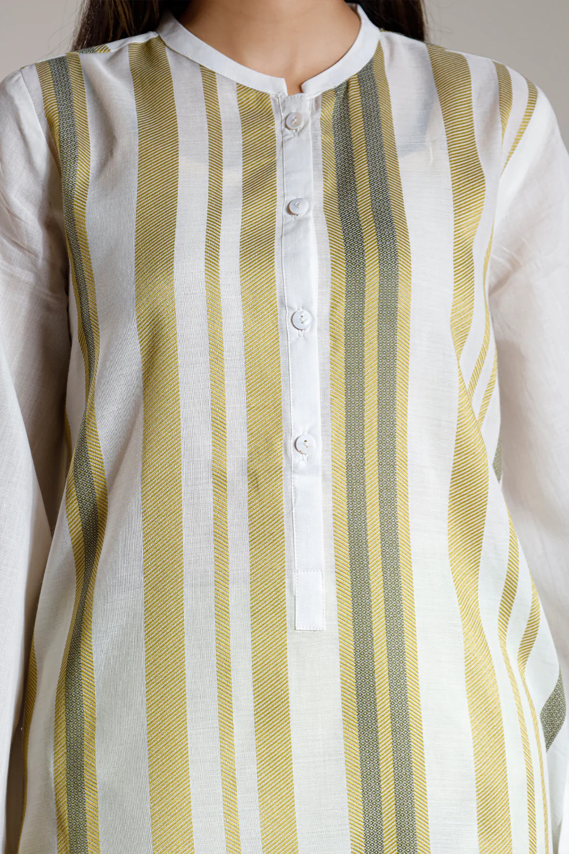Jacquard Cotton Stitched Shirt - Image 4