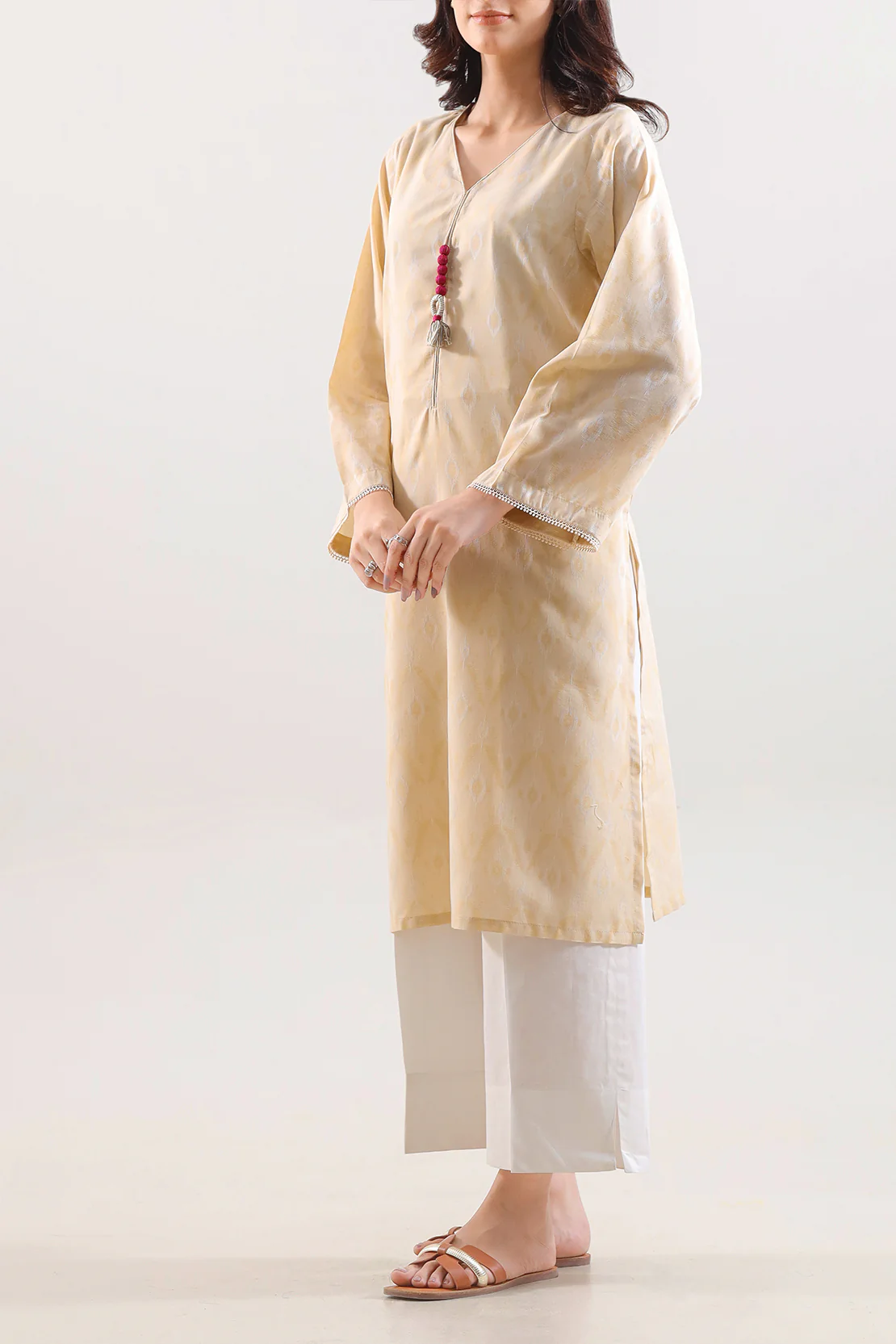 Jacquard Cotton Stitched Shirt - Image 3