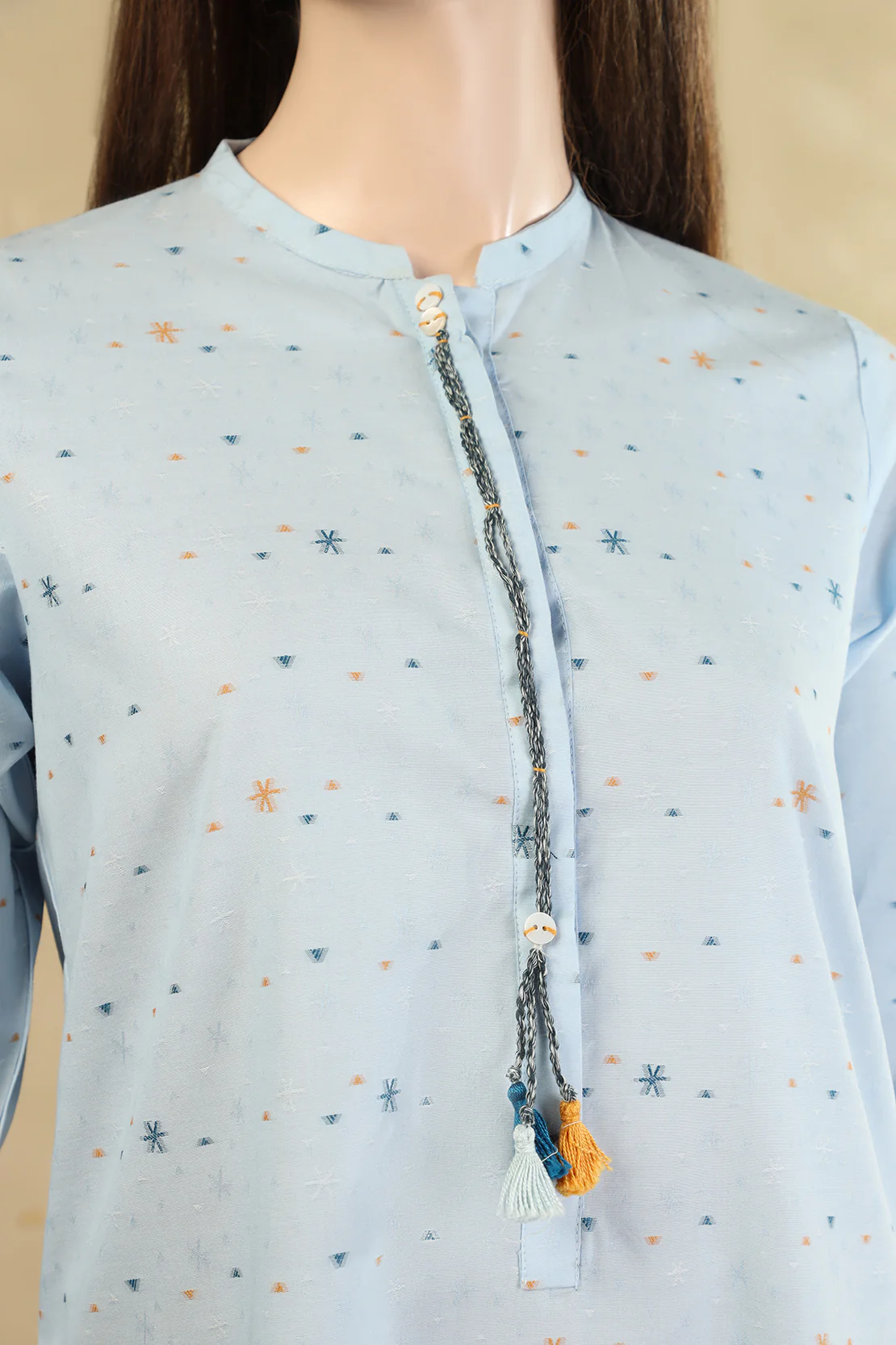 Jacquard Cotton Stitched Shirt - Image 3