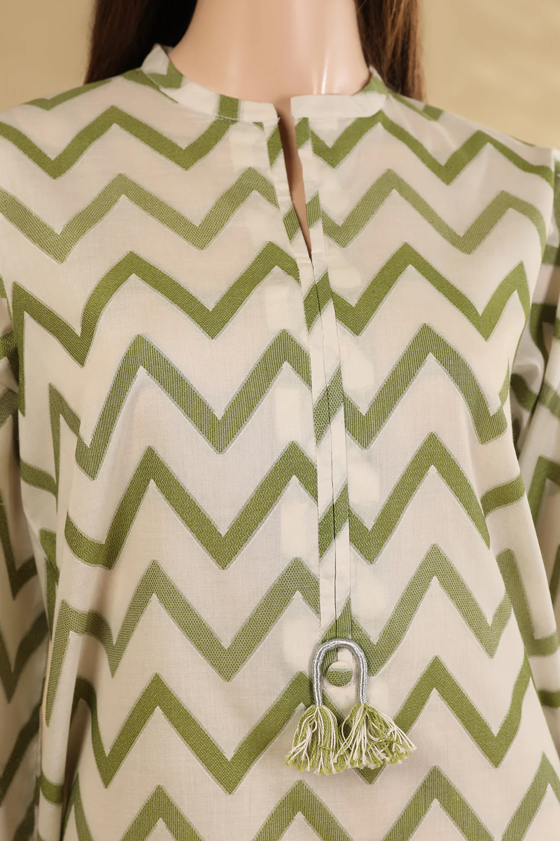 Jacquard Cotton Stitched Shirt - Image 3