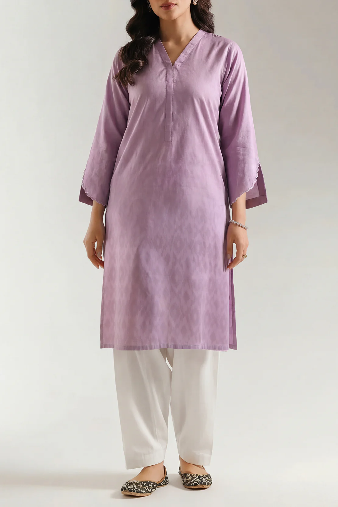 Jacquard Cotton Stitched Shirt