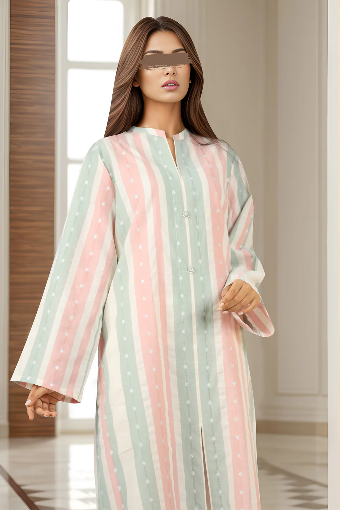 Jacquard Cotton Stitched Shirt - Image 2
