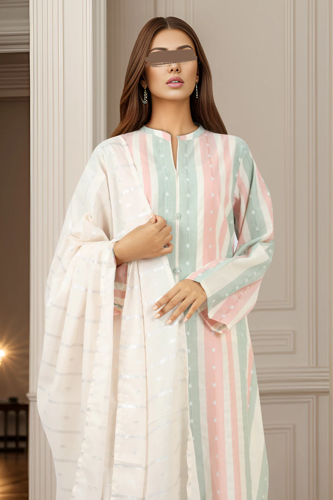 Jacquard Cotton Stitched Shirt - Image 3
