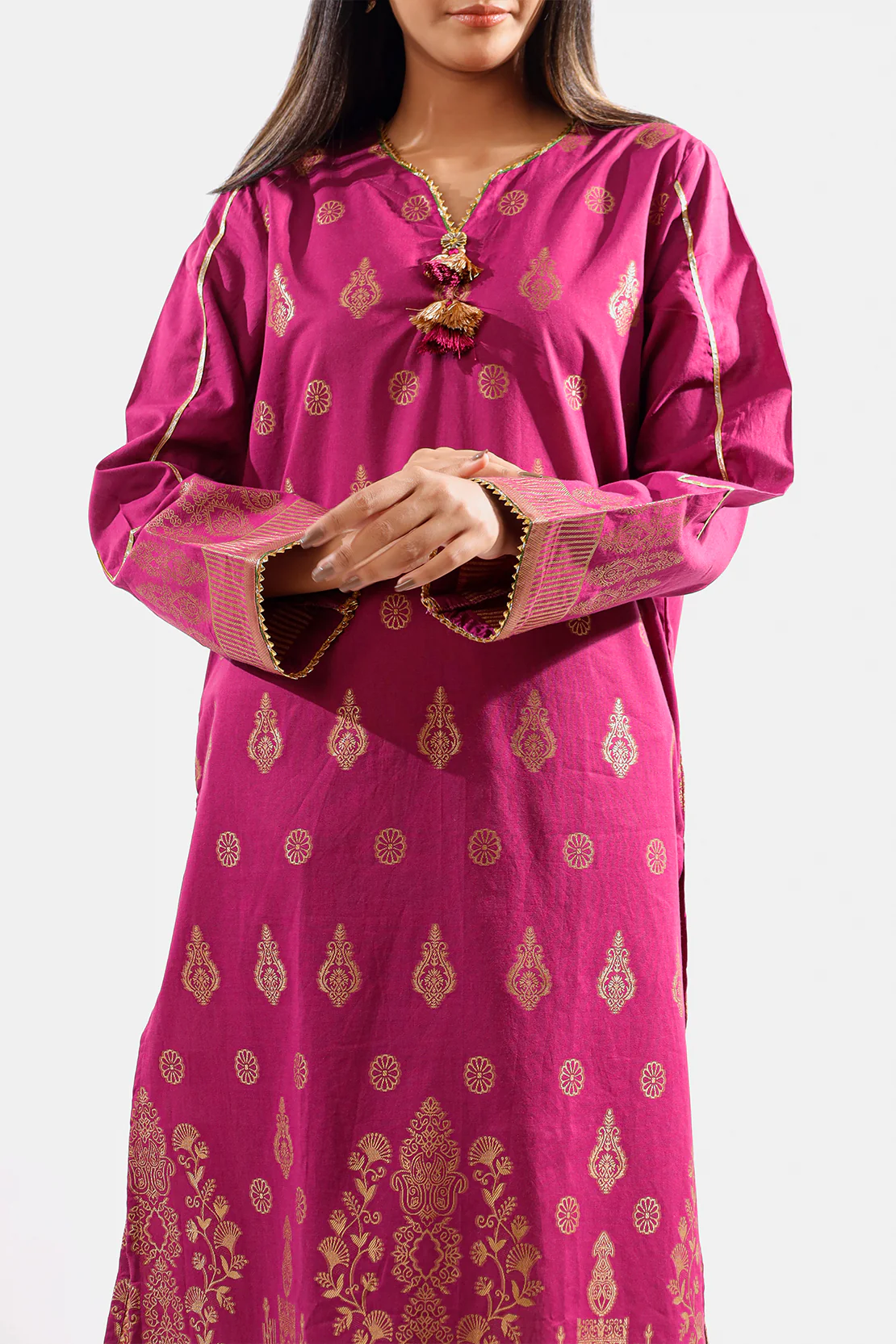 Jacquard Cotton Stitched Shirt - Image 5
