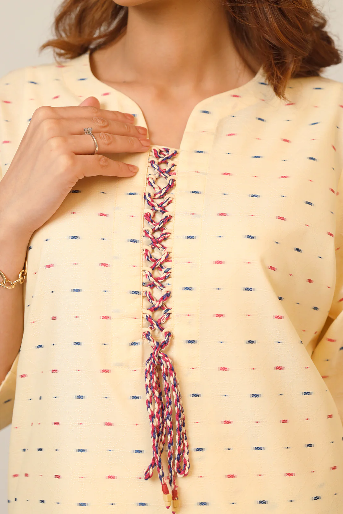 Jacquard Cotton Stitched Shirt - Image 7