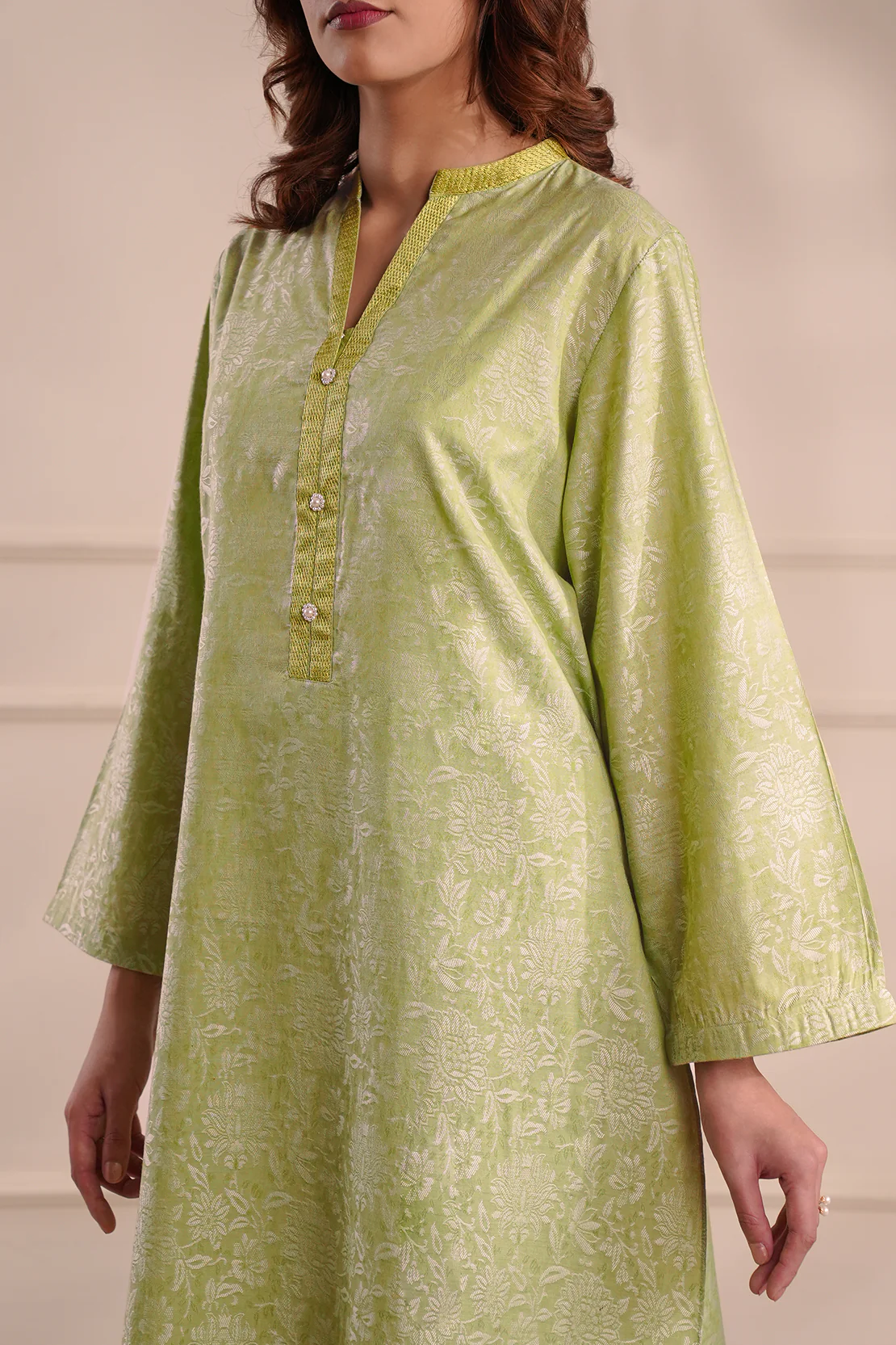 Jacquard Cotton Stitched Shirt - Image 5