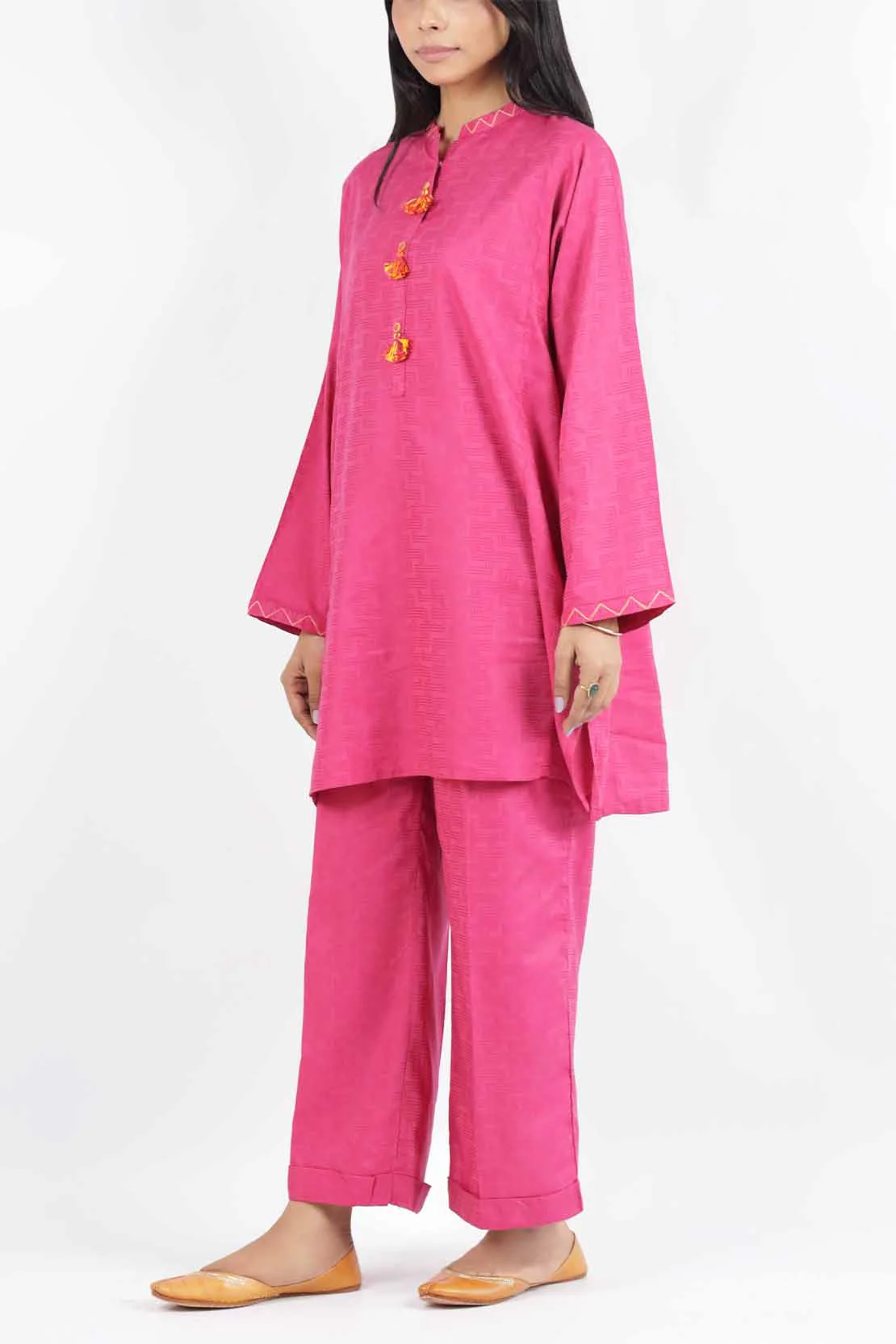 Jacquard Cotton Stitched Shirt - Image 5