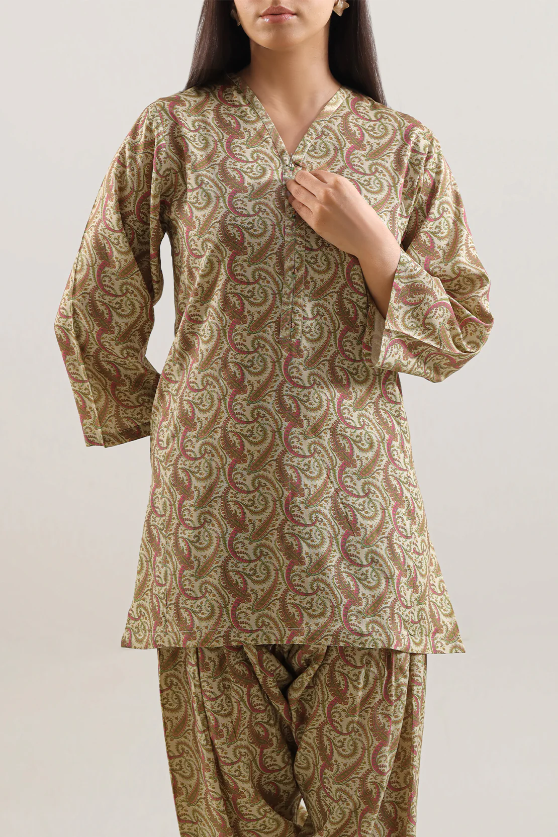 Jacquard Cotton Stitched Shirt - Image 2