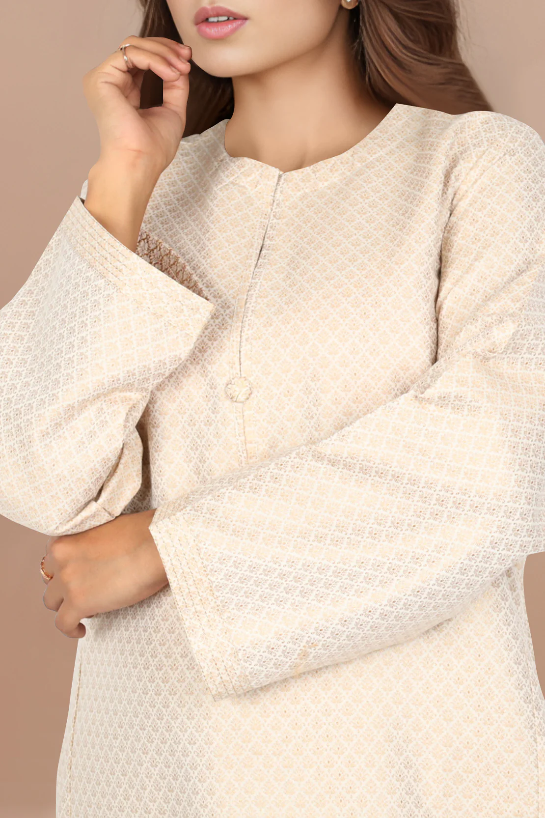 Jacquard Cotton Stitched Shirt - Image 4