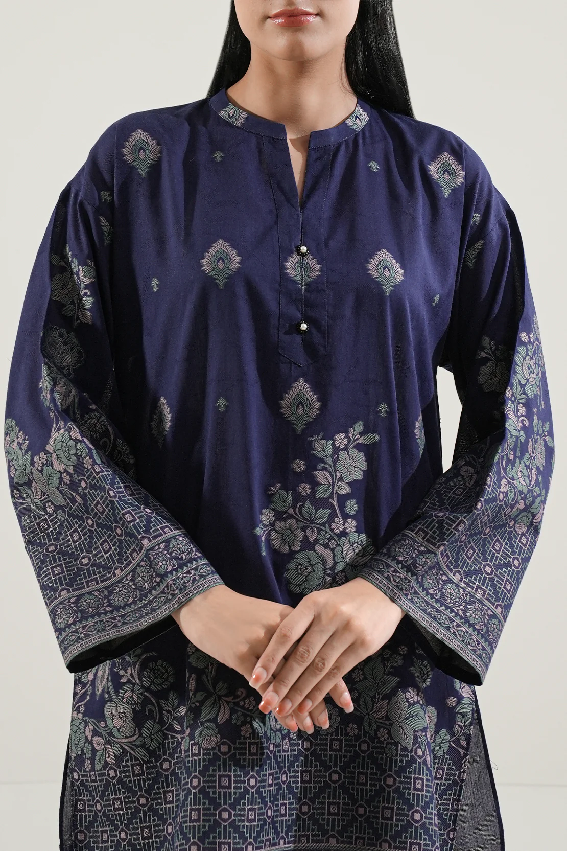 Jacquard Cotton Stitched Shirt - Image 5