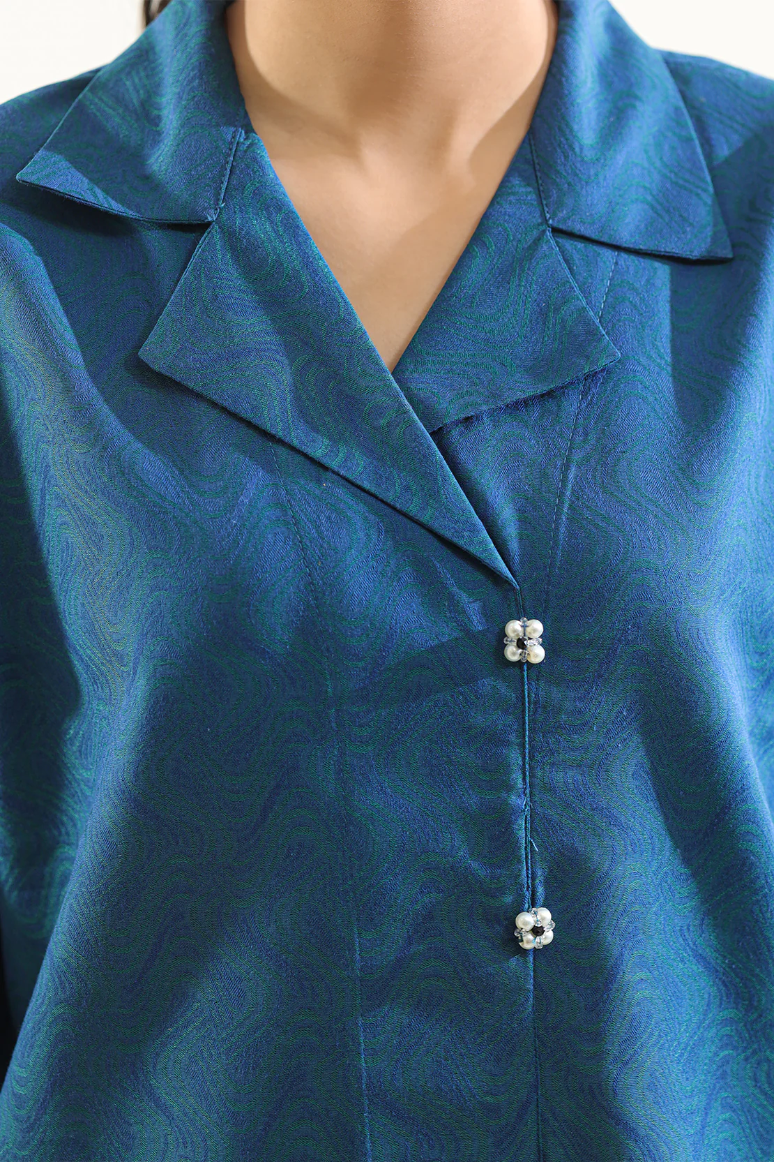 Jacquard Cotton Stitched Shirt - Image 3