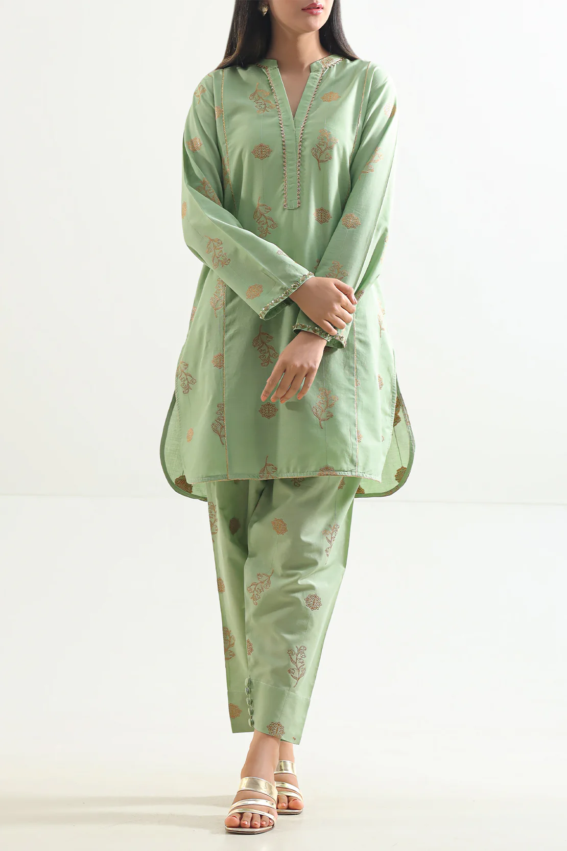 Jacquard Cotton Stitched Shirt