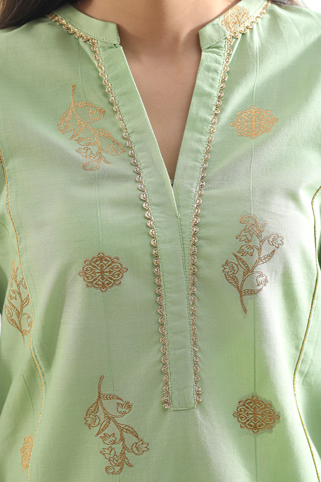 Jacquard Cotton Stitched Shirt - Image 5