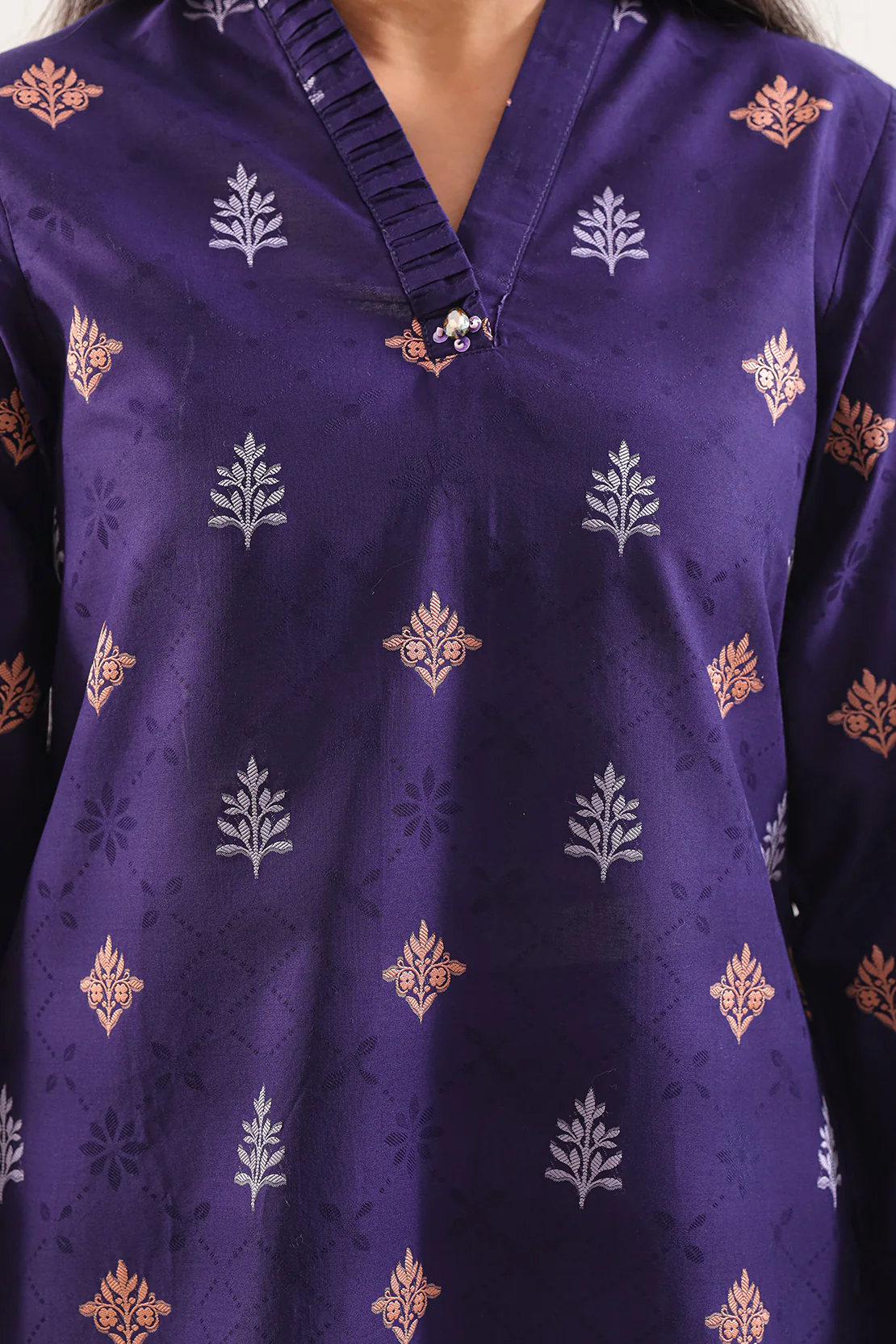 Jacquard Cotton Stitched Shirt - Image 4