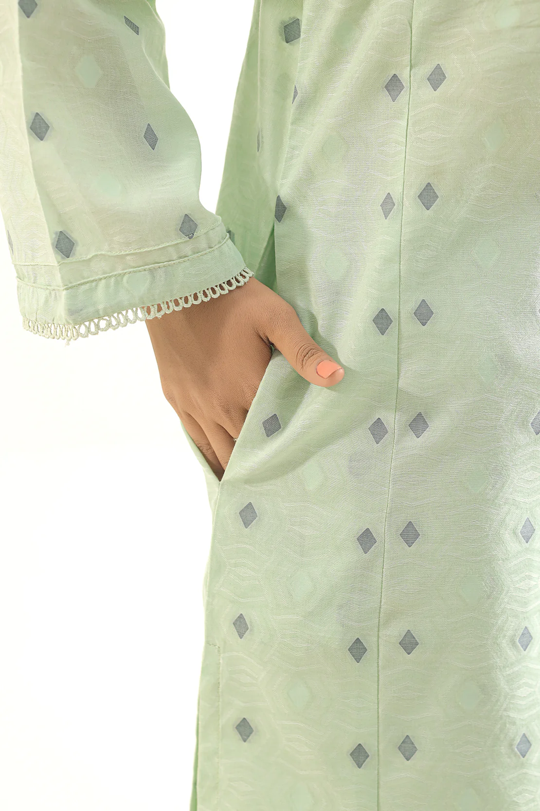 Jacquard Cotton Stitched Shirt - Image 5