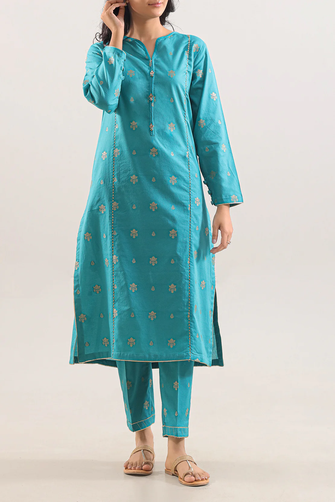 Jacquard Cotton Stitched Shirt - Image 3