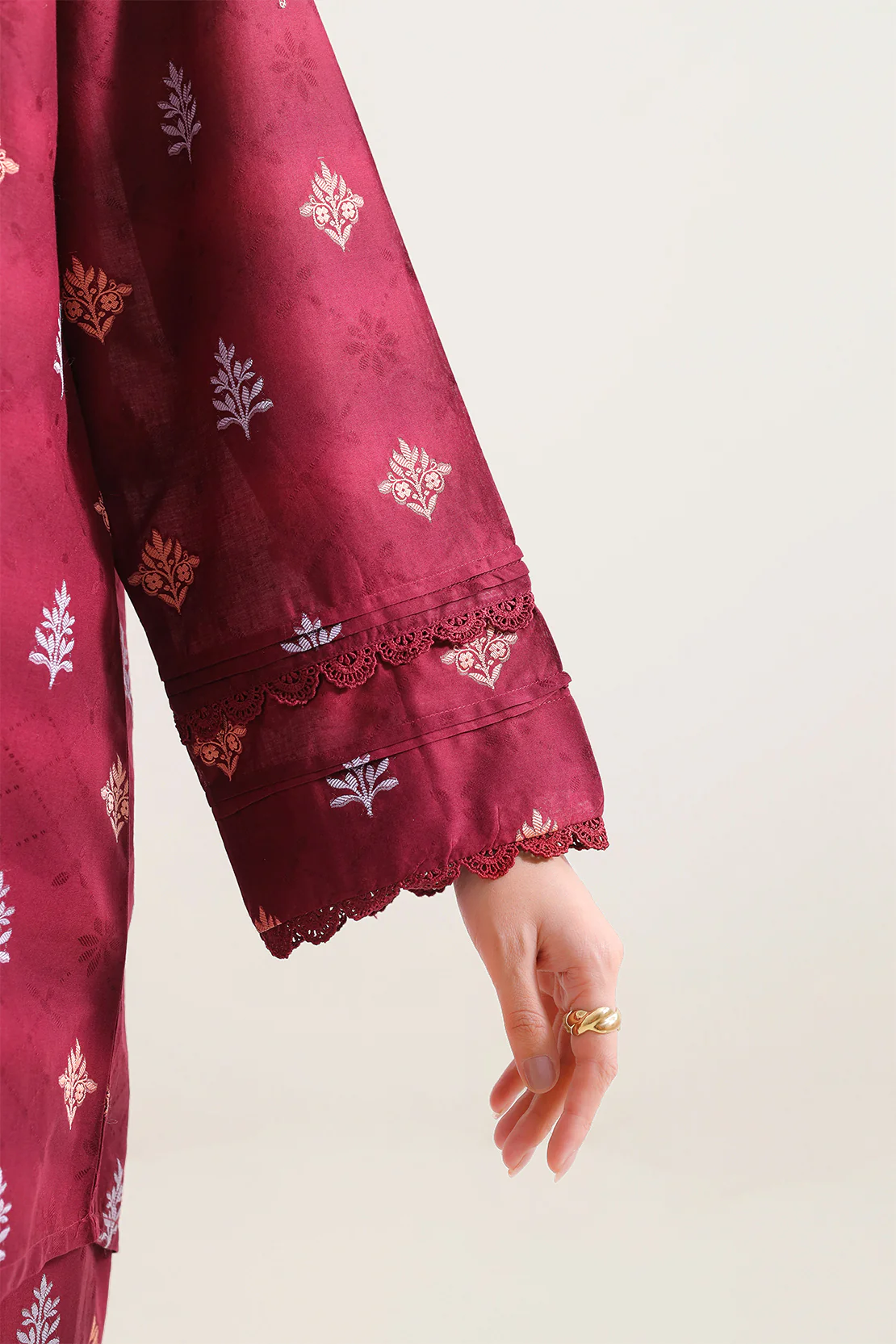 Jacquard Cotton Stitched Shirt - Image 6