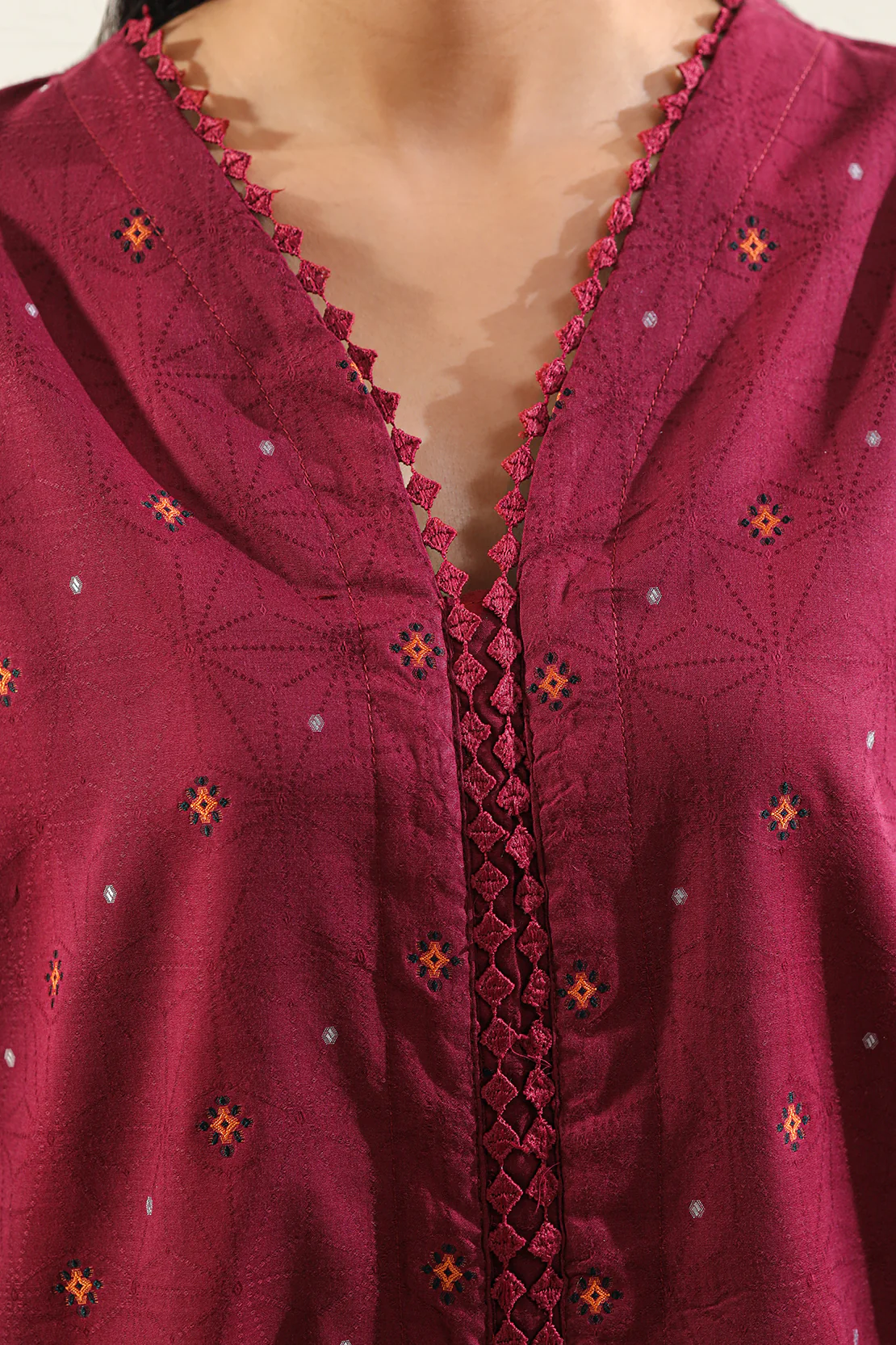 Jacquard Cotton Stitched Shirt - Image 5