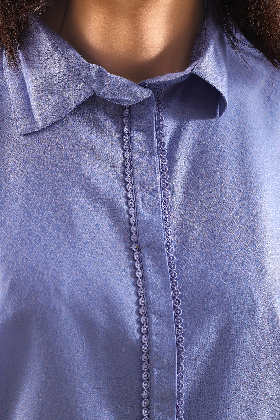 Jacquard Cotton Stitched Shirt - Image 3